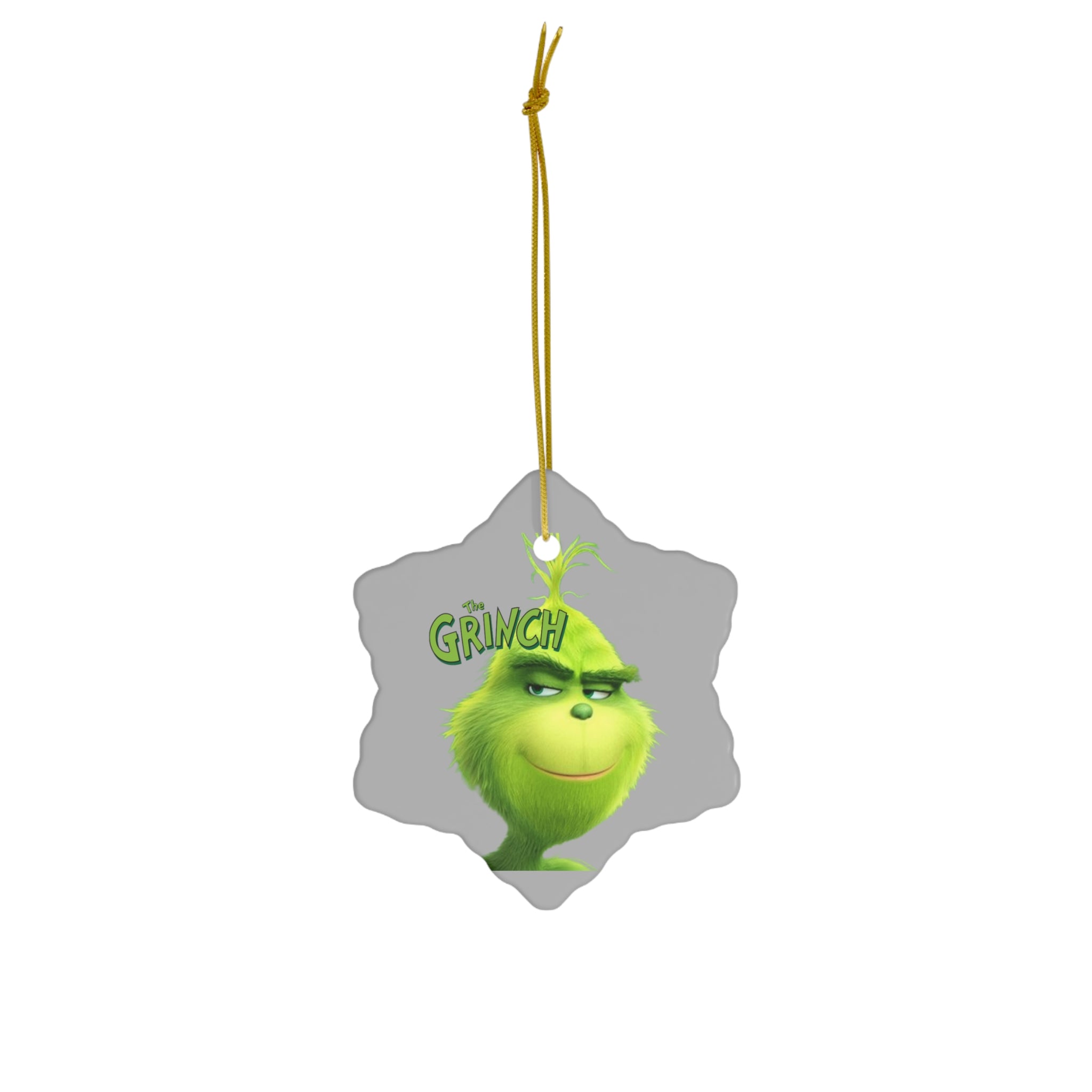 The Grinch- Ceramic Ornament, 4 Shapes - Creations by Chris and Carlos