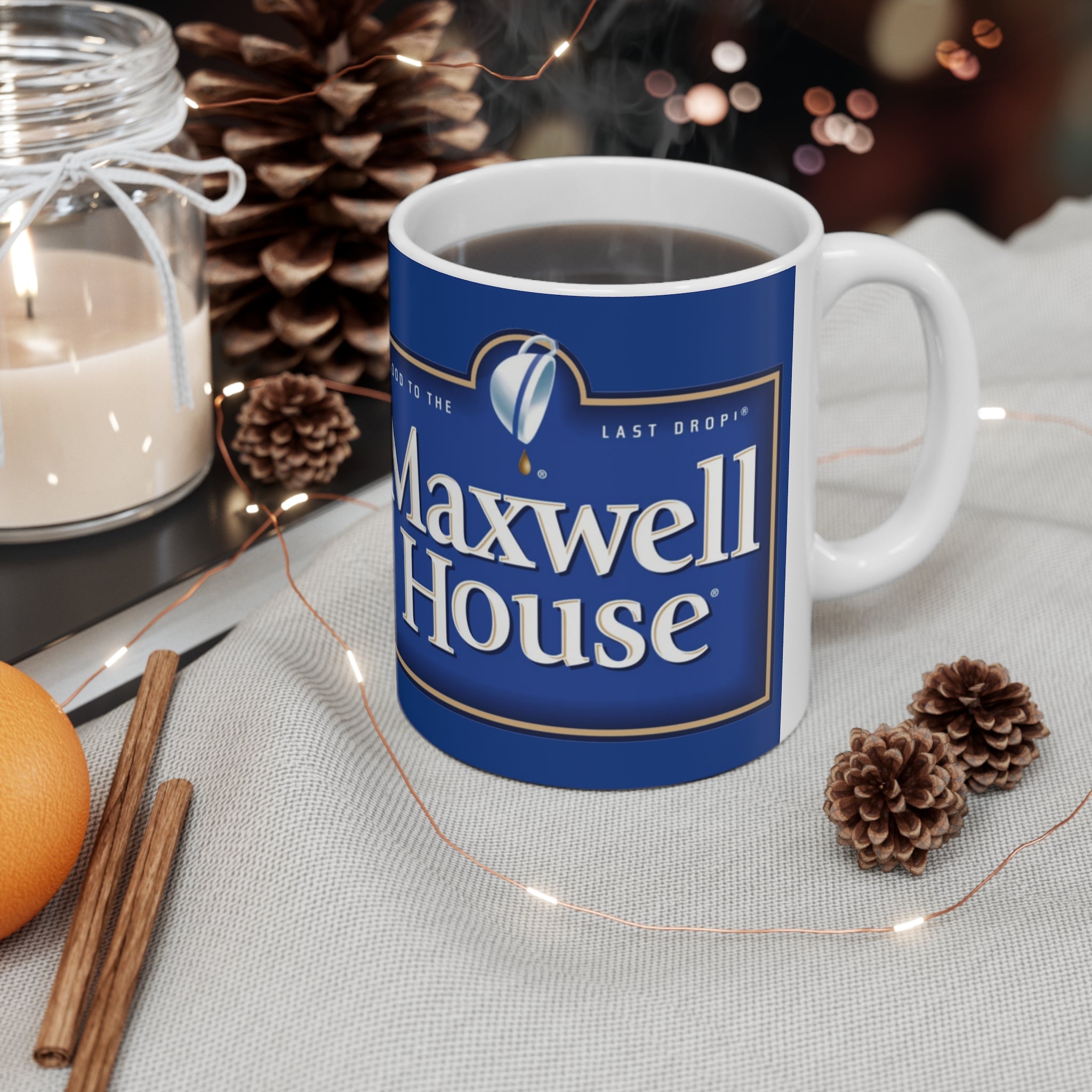 Maxwell Coffee- White Ceramic Mug - Creations by Chris and Carlos