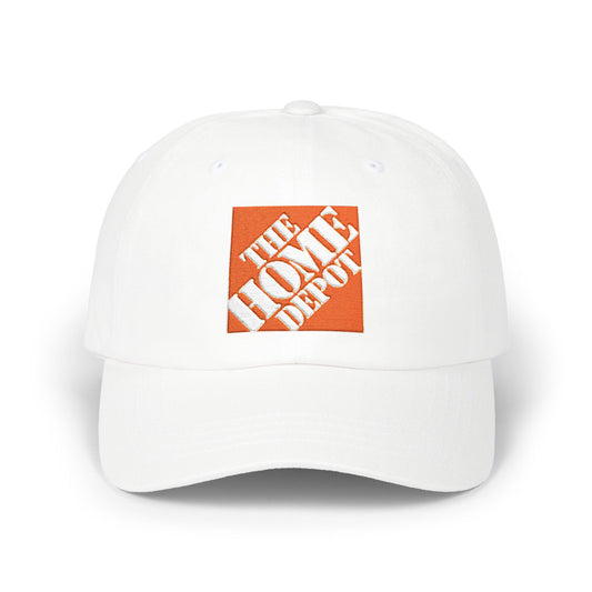 Dad Cap — Embroidered Orange Home Depot Logo Baseball Hat - Creations by Chris and Carlos
