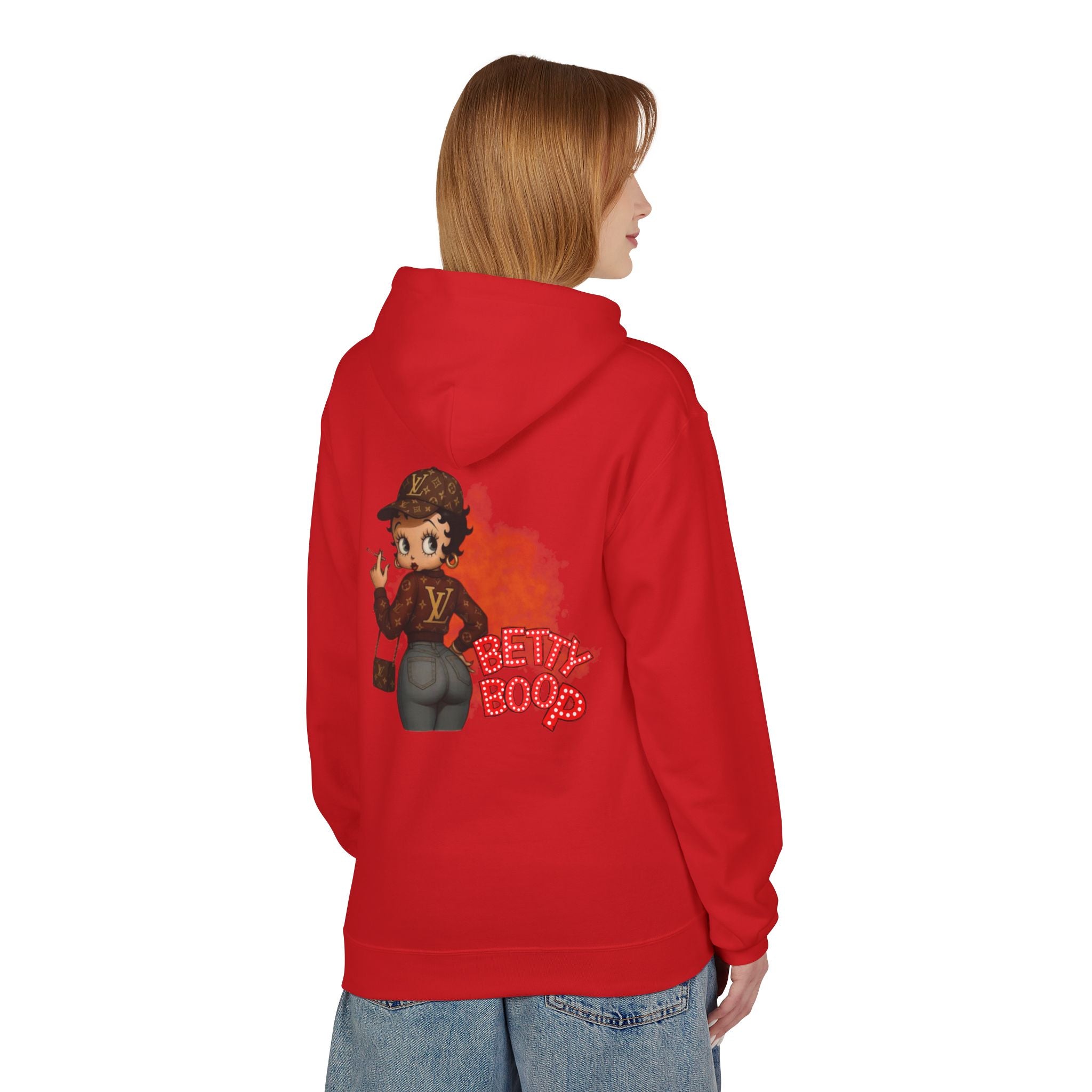 Betty Boop Designer Logo Hoodie — Retro Cartoon Graphic Pullover - Creations by Chris and Carlos