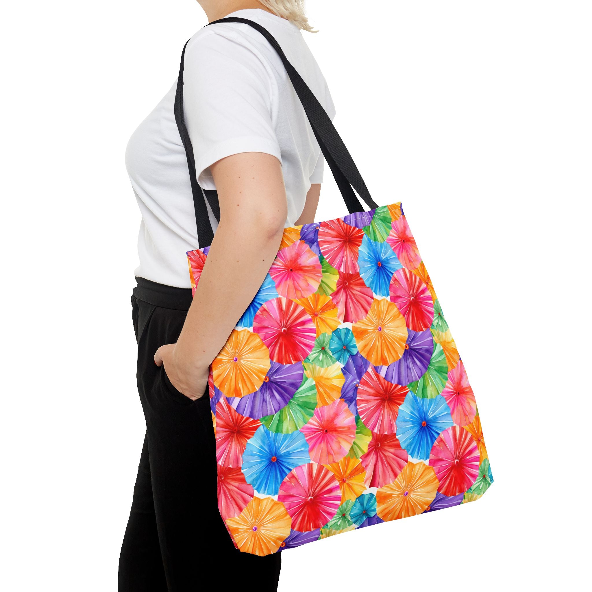 Sol y Alegría (Sun and Joy) Collection- Cactus Succulent Pattern Microfiber Blanket Soft Velveteen Throw for Home & Garden Lovers Colorful Paper Parasol Pattern Tote Bag — Vibrant Summer Beach Market Bag - Creations by Chris and Carlos