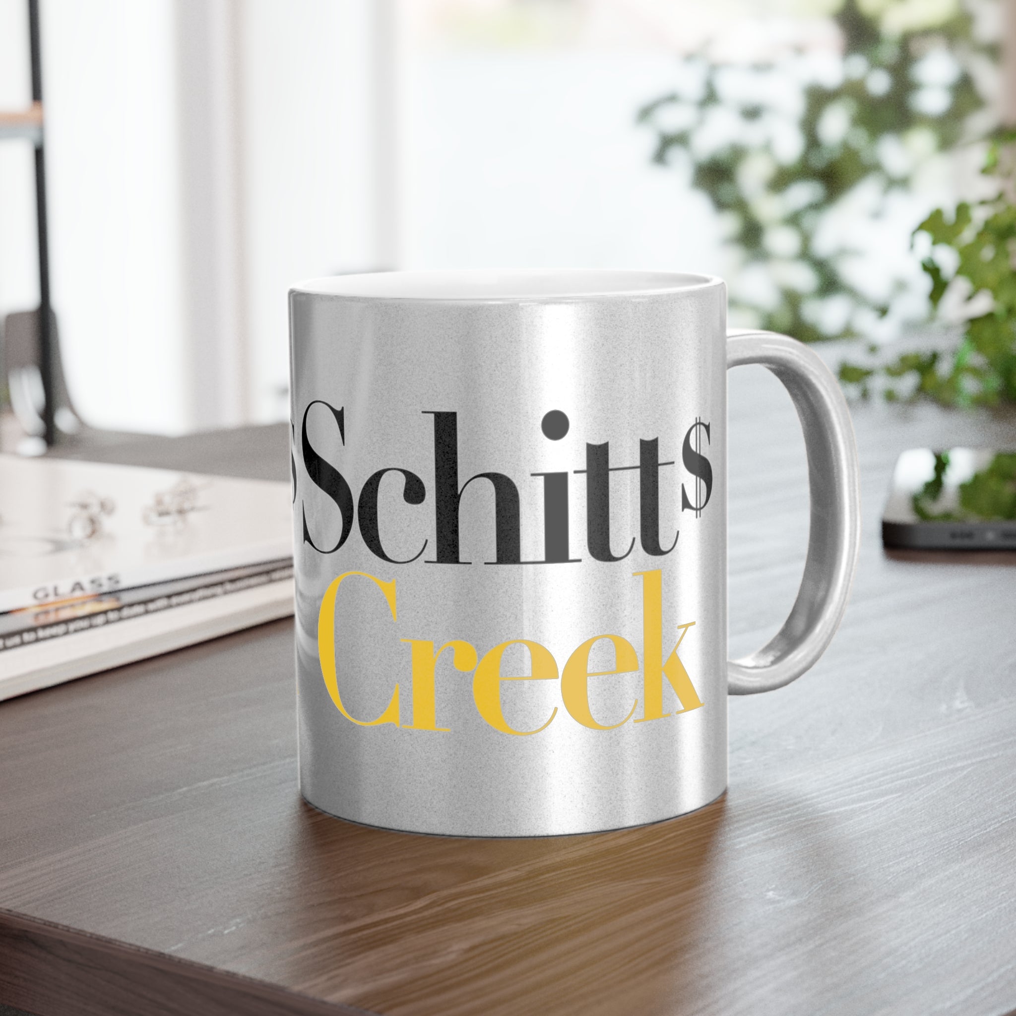Schitt's Creek TV Show - Metallic Mug (Silver\Gold) - Creations by Chris and Carlos
