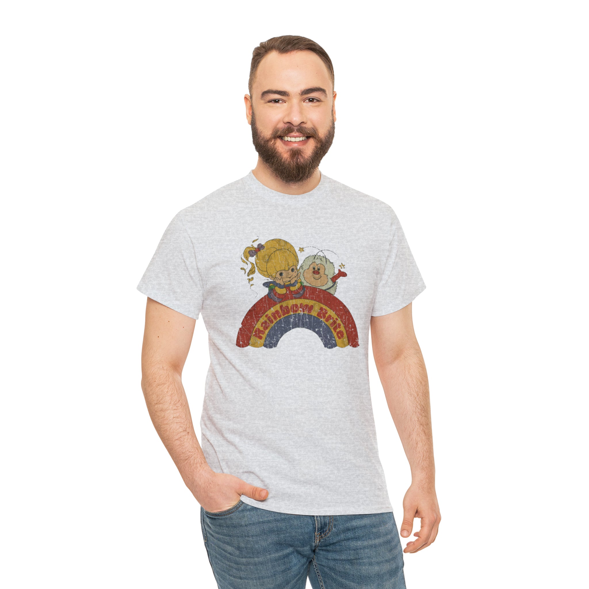 Rainbow Bright- Unisex Heavy Cotton T-Shirt - Creations by Chris and Carlos