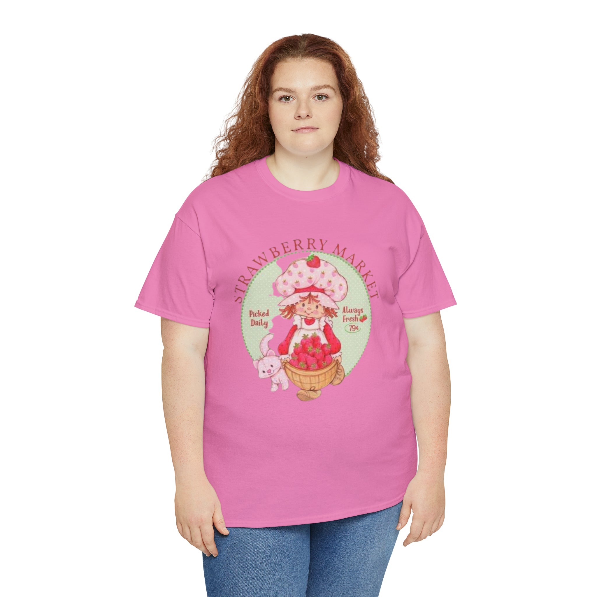 Strawberry Shortcake-  Unisex Heavy Cotton T-Shirt - Creations by Chris and Carlos