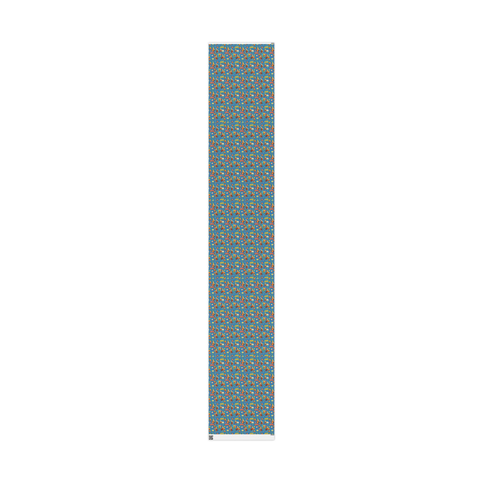 Wrapping Paper Roll — Colorful Birthday Presents & Party Curious George Animals Gift Wrap - Creations by Chris and Carlos
