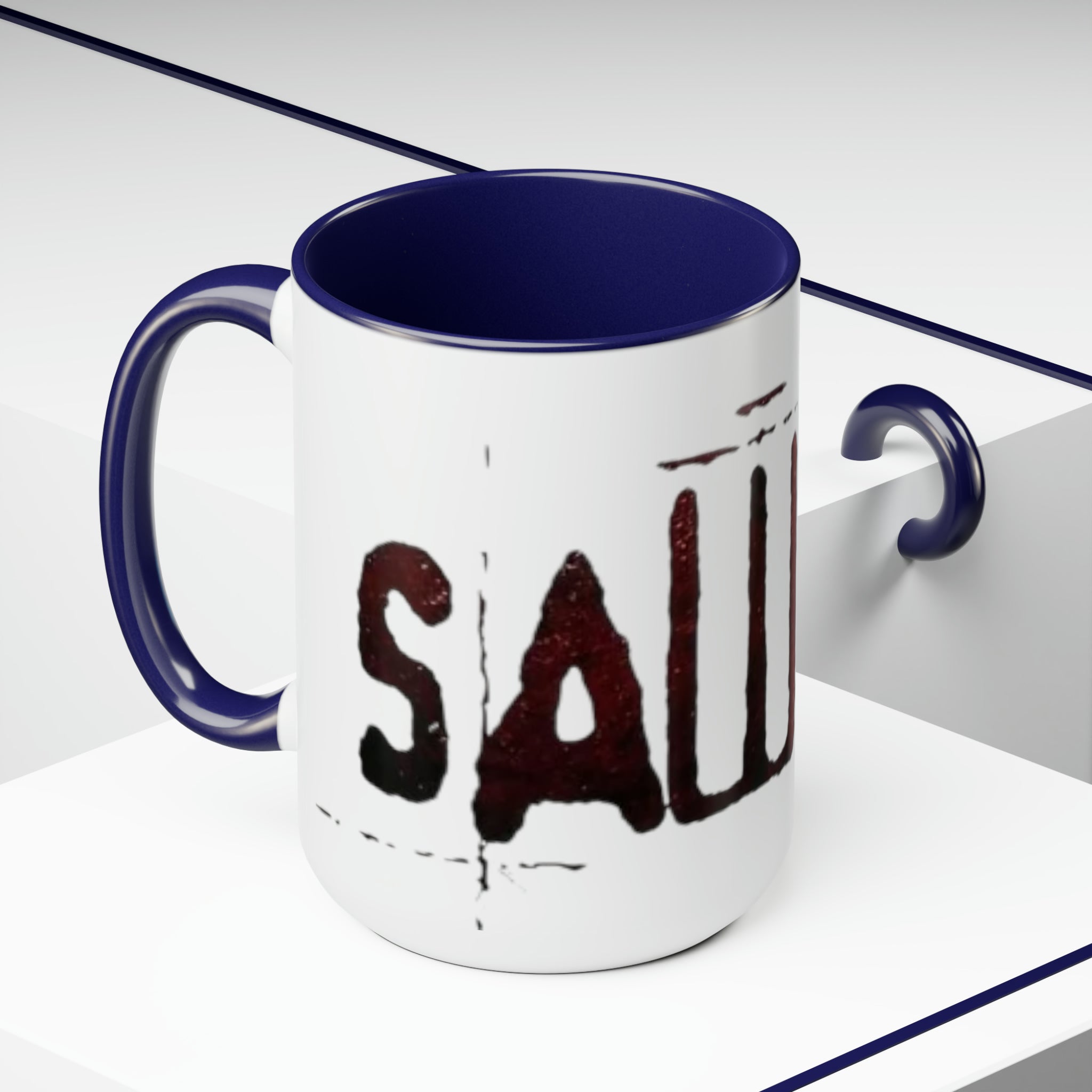 Saw X Movie-  Two-Tone Coffee Mugs, 15oz - Creations by Chris and Carlos