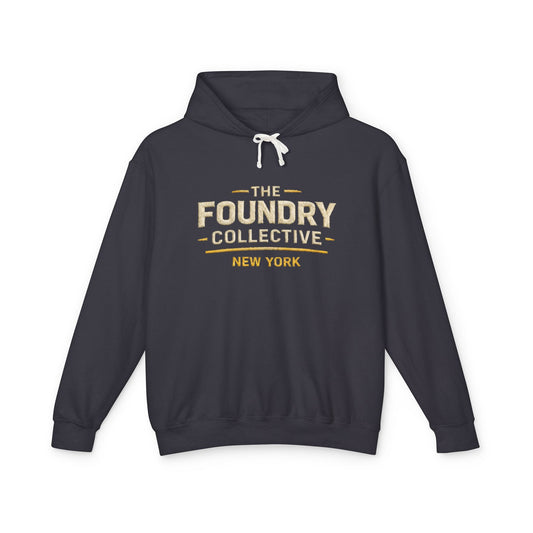 The Foundry Collective New York Hoodie — Lightweight Vintage Logo Sweatshirt - Creations by Chris and Carlos