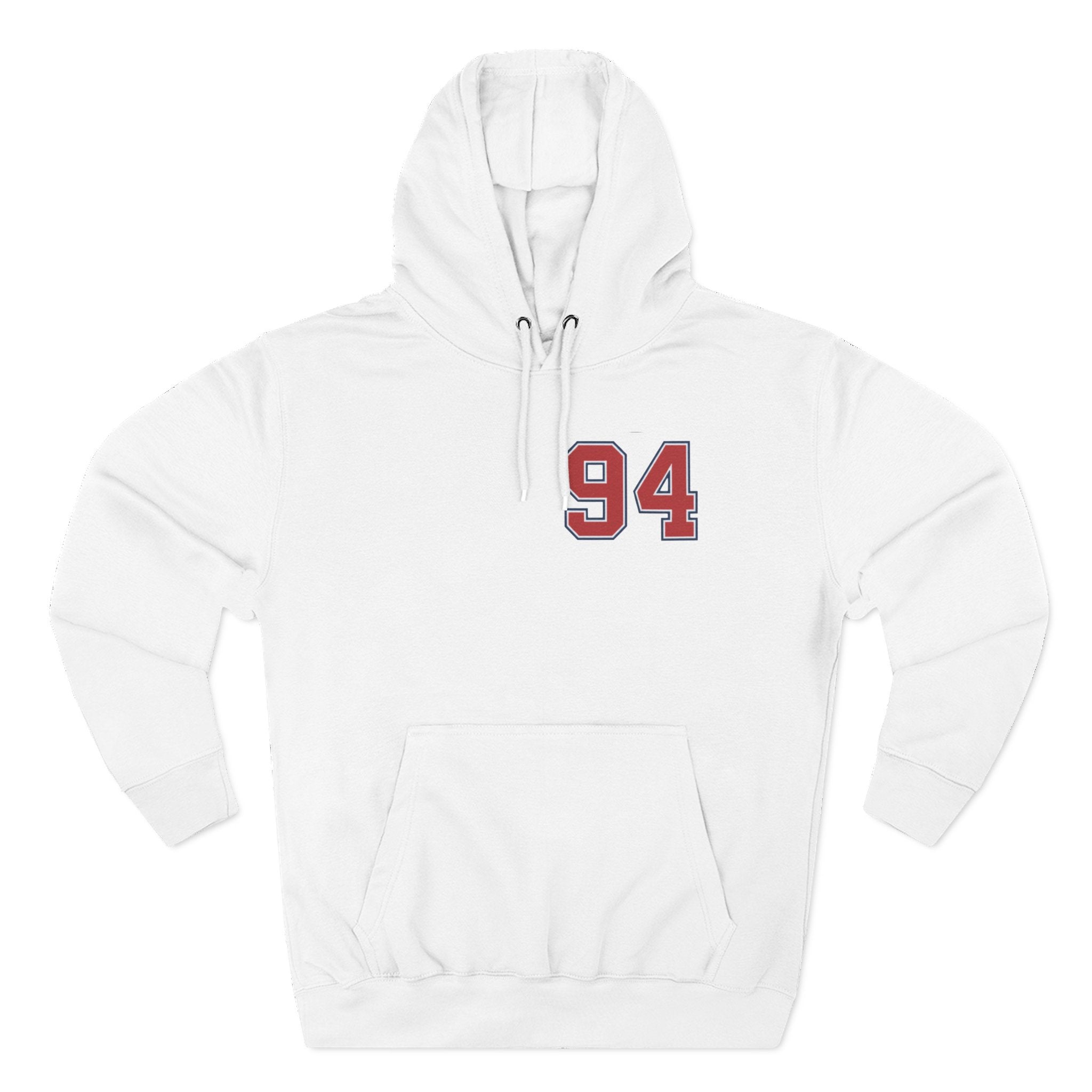 94 BNY Bunny Football Hoodie — Funny Easter Sports Pullover - Creations by Chris and Carlos