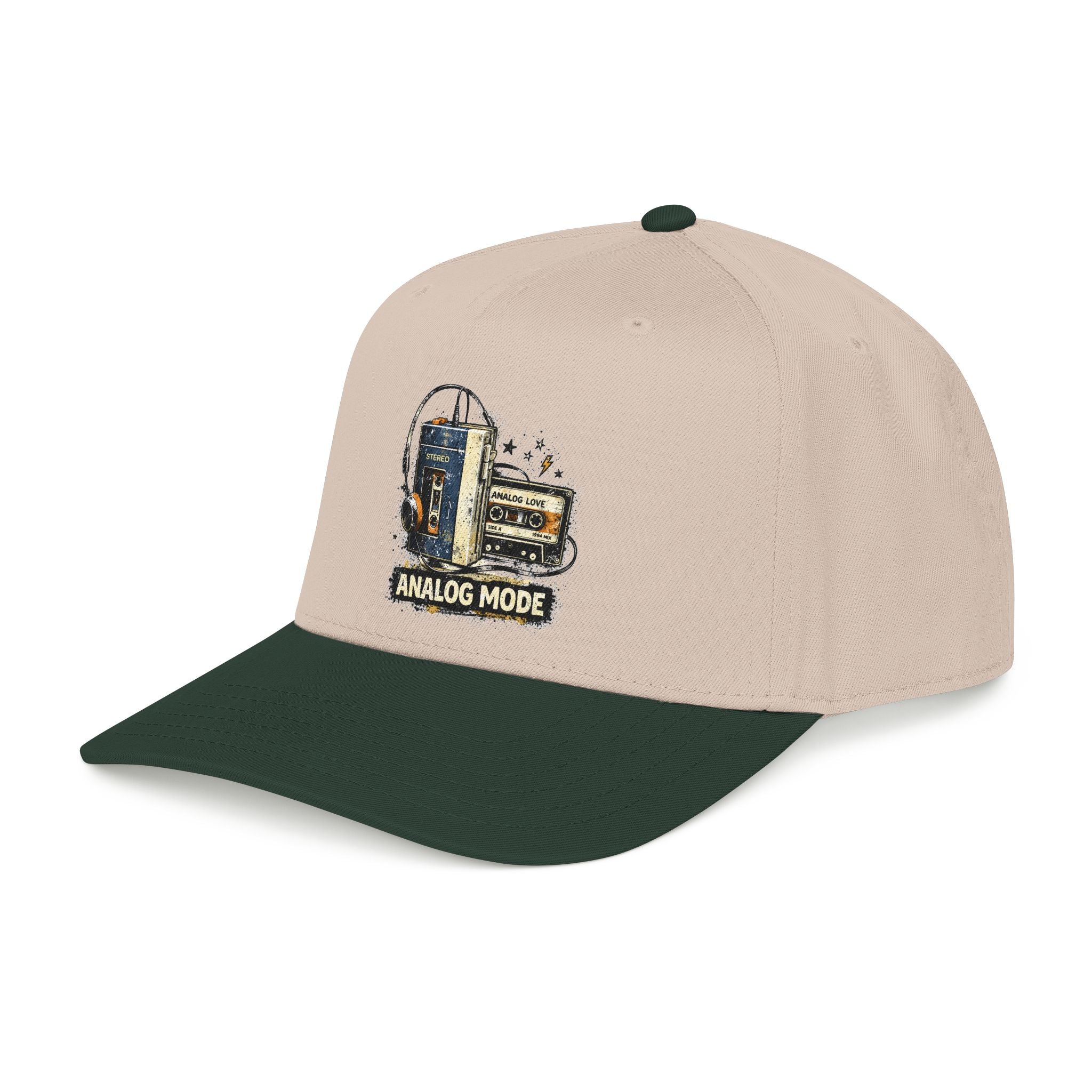 Analog Mode Baseball Cap — Vintage Camera & Tape Retro Hat - Creations by Chris and Carlos