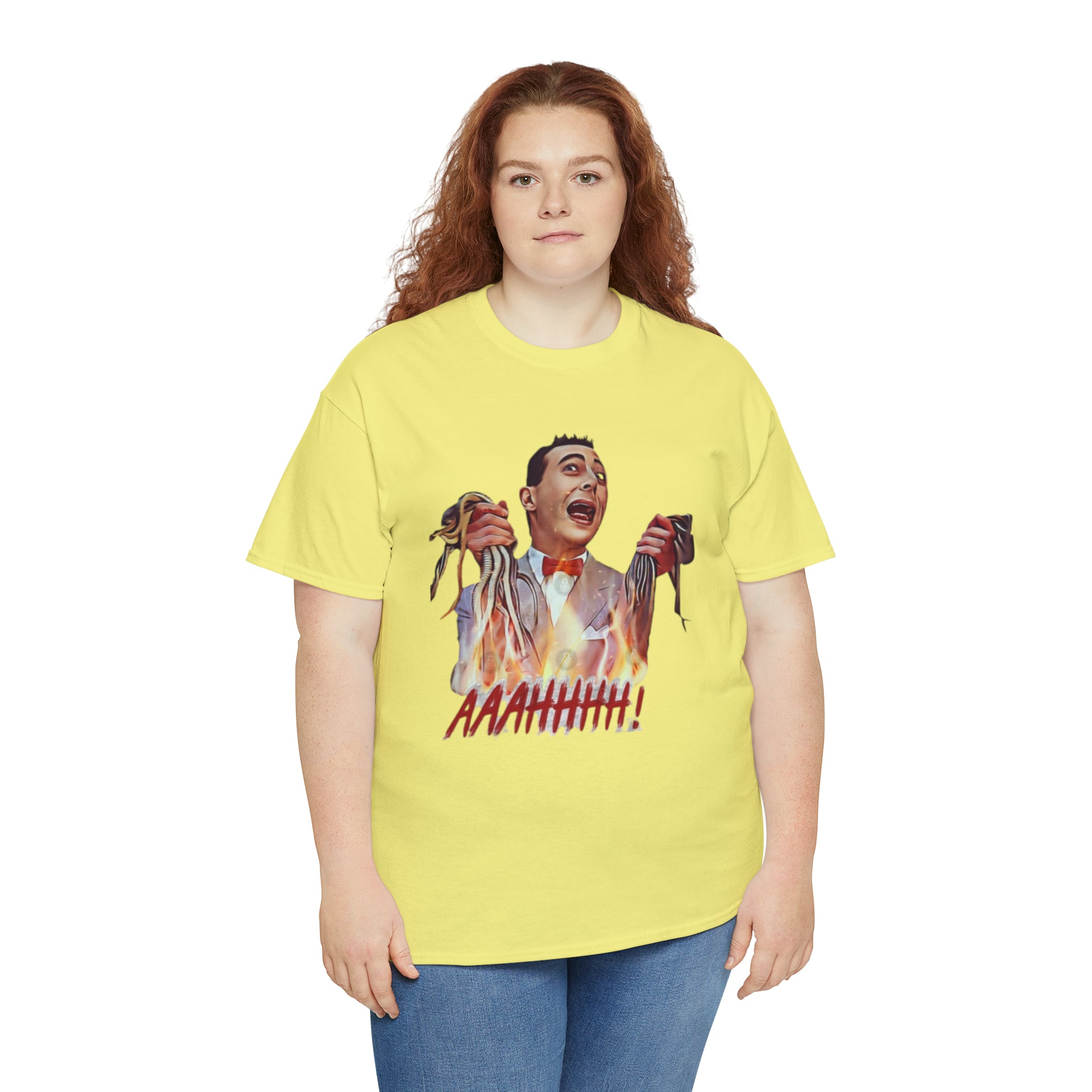 Pee Wee Herman-  Unisex Heavy Cotton T-Shirt - Creations by Chris and Carlos