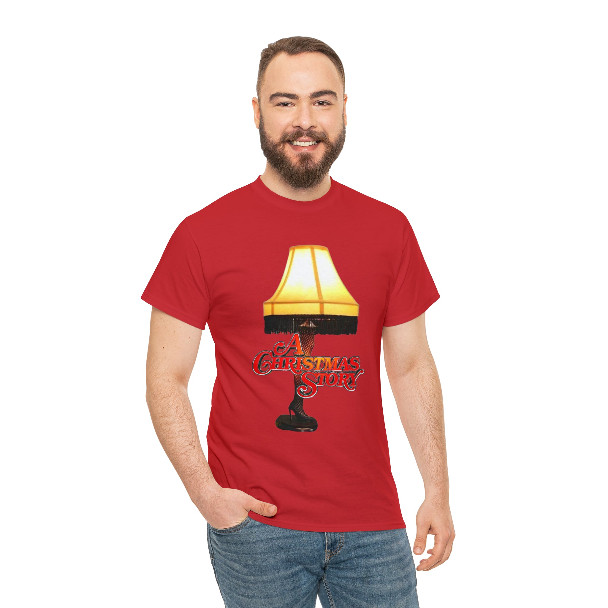 A Christmas Story- Leg Lamp Unisex Heavy Cotton T-Shirt - Creations by Chris and Carlos