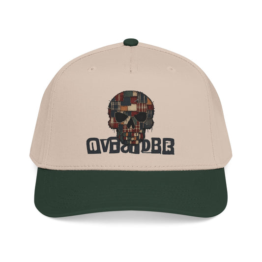 Patchwork Skull Baseball Cap — Vintage Plaid Skull Embroidered Hat - Creations by Chris and Carlos