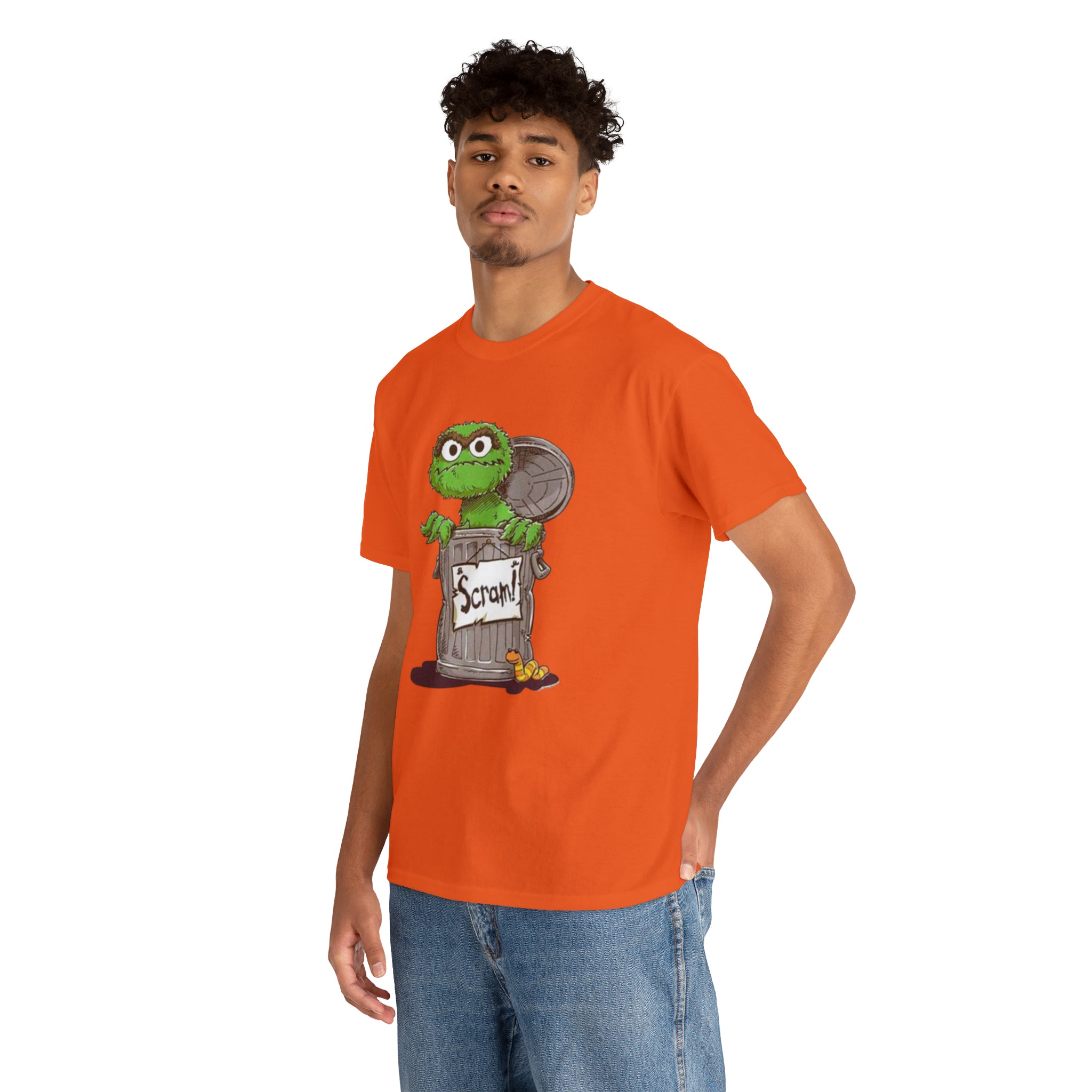 Oscar the Grouch- Unisex Heavy Cotton T-Shirt - Creations by Chris and Carlos