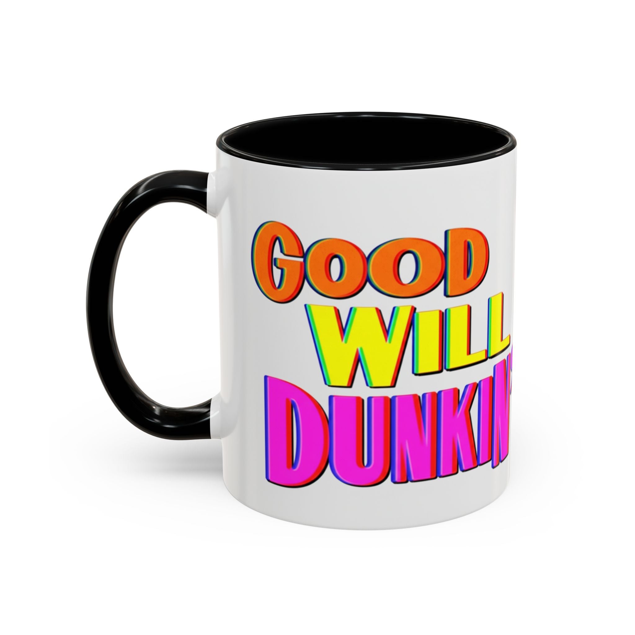 Good Will Dunkin' Coffee Mug — Colorful Retro Donut Lover Gift (11/15oz) - Creations by Chris and Carlos