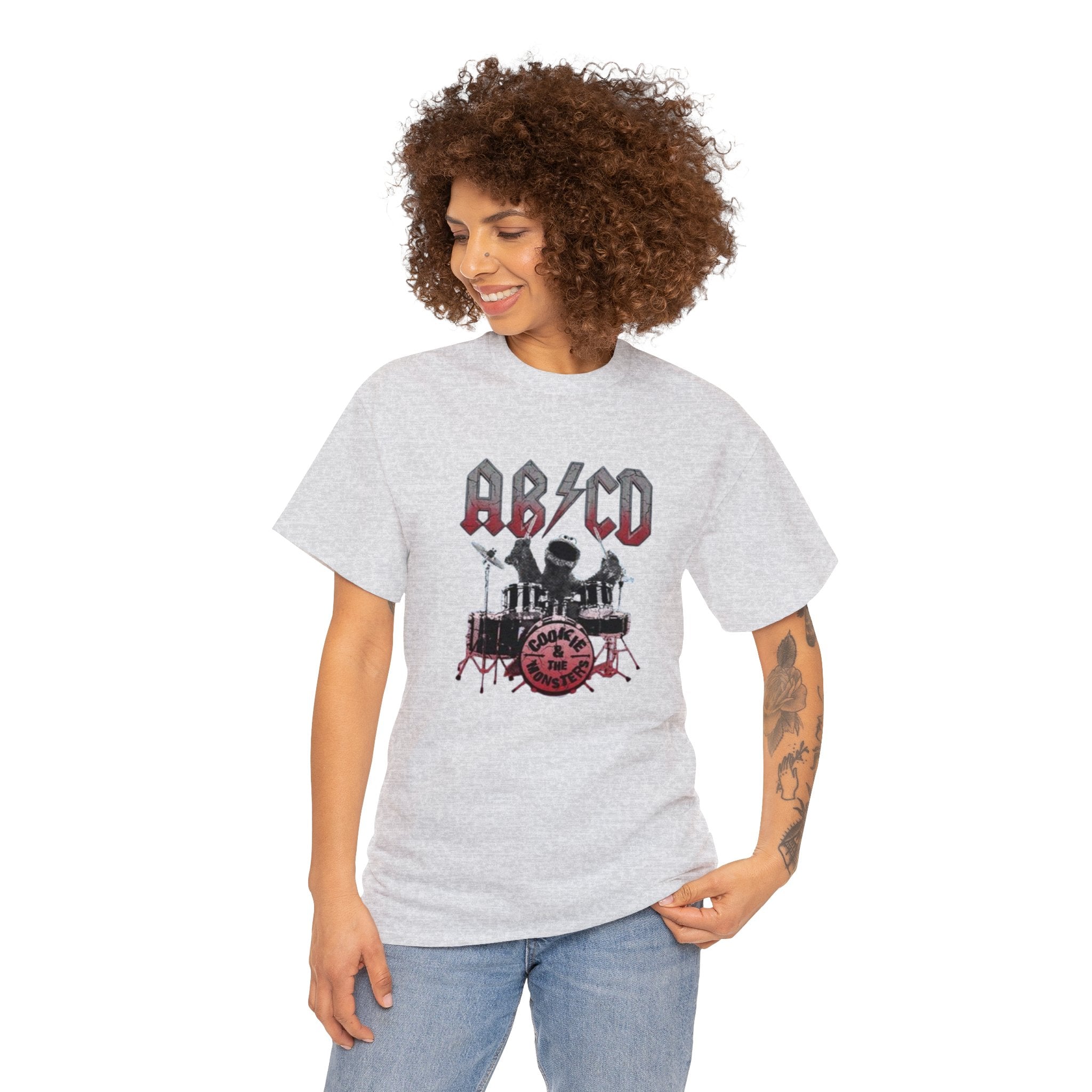 AC DC- Unisex Heavy Cotton Tee - Creations by Chris and Carlos
