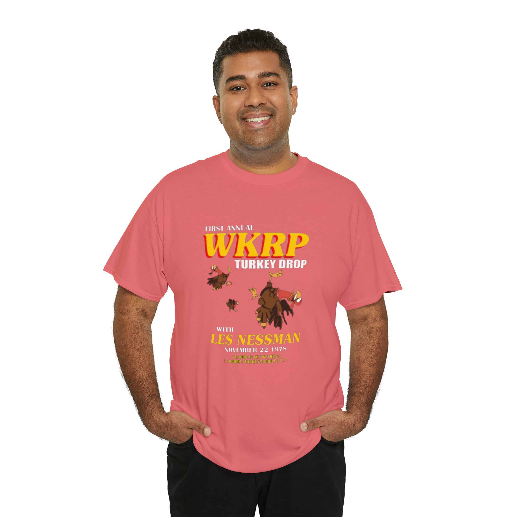 WKRP 70's TV Show- Unisex Heavy Cotton T-Shirt - Creations by Chris and Carlos