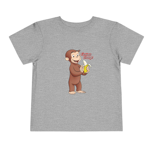 Curious Monkey Toddler Tee – Cute Banana Cartoon Shirt - Creations by Chris and Carlos