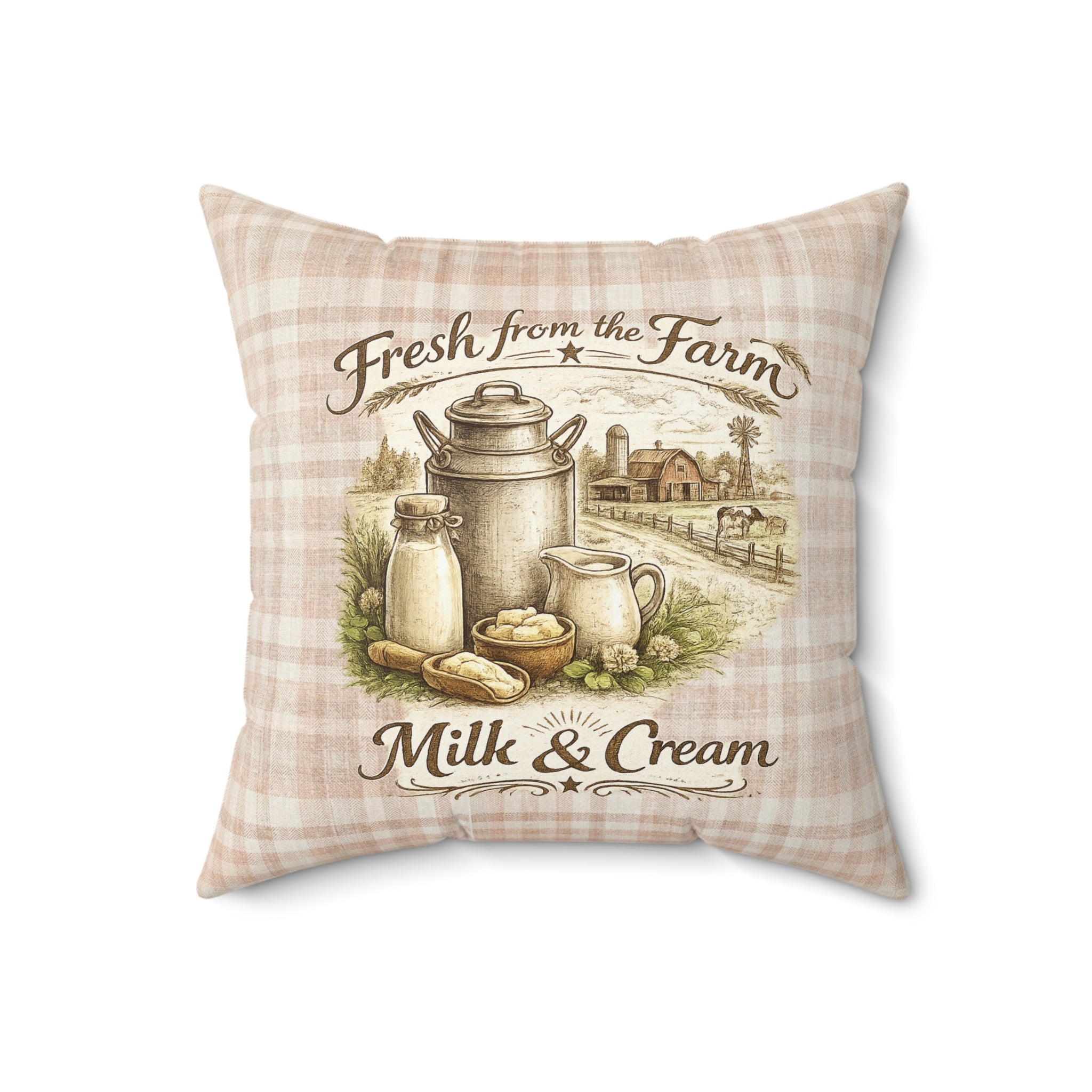Old Soul Harvest™ Heirloom Plaid Throw Pillow - Throw Pillow from Old Soul Harvest Campfire Circle