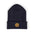 Embroidered Gold Coin Cuffed Beanie — Classic Knit Winter Hat - Creations by Chris and Carlos