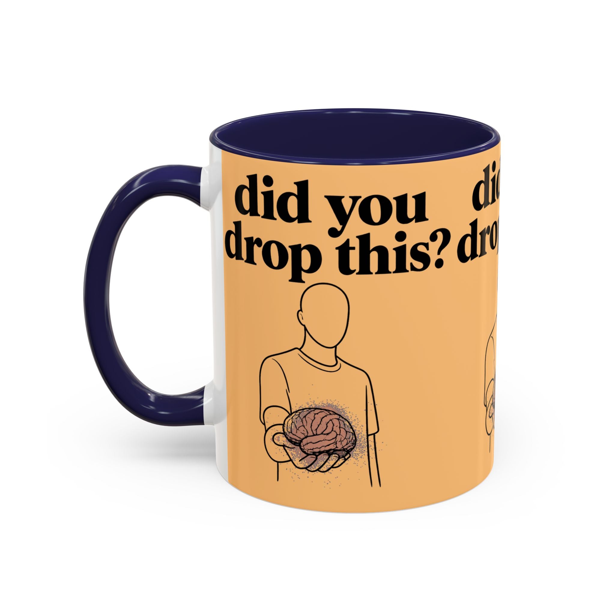 Did You Drop This? Brain Illustration Accent Coffee Mug - Creations by Chris and Carlos