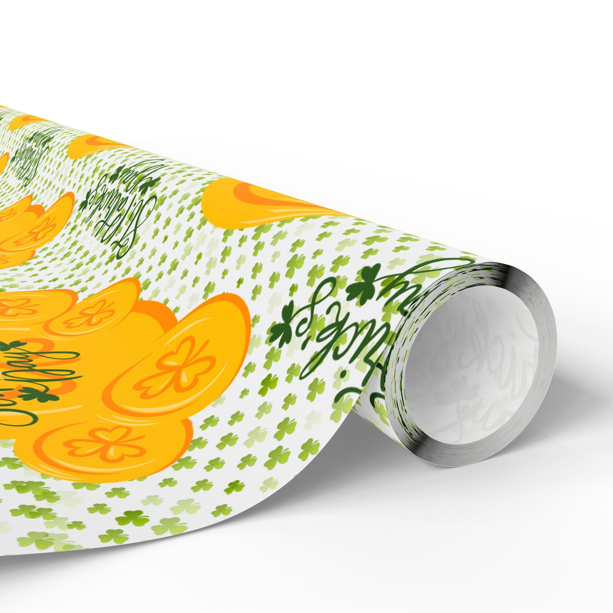 Citrus Blooms Wrapping Paper Roll — Sunshine Lemon Pattern Gift Wrap - Creations by Chris and Carlos