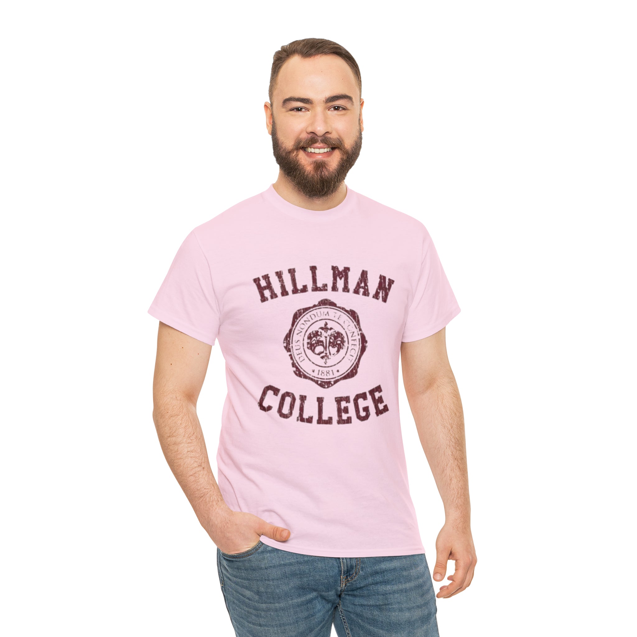 Hillman College- Unisex Heavy Cotton T-Shirt - Creations by Chris and Carlos