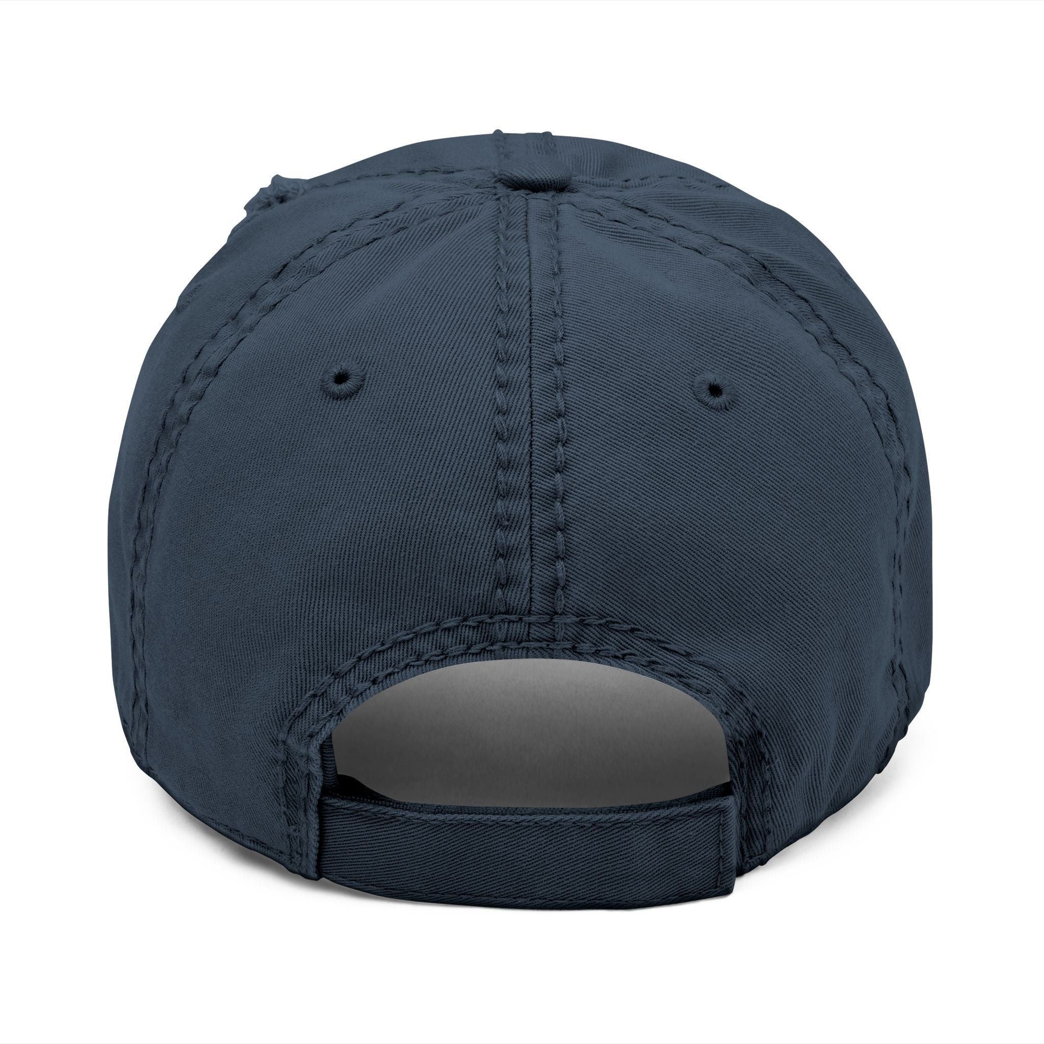 Nescafe Dad Hat — Distressed Embroidered Nescafé Logo - Creations by Chris and Carlos