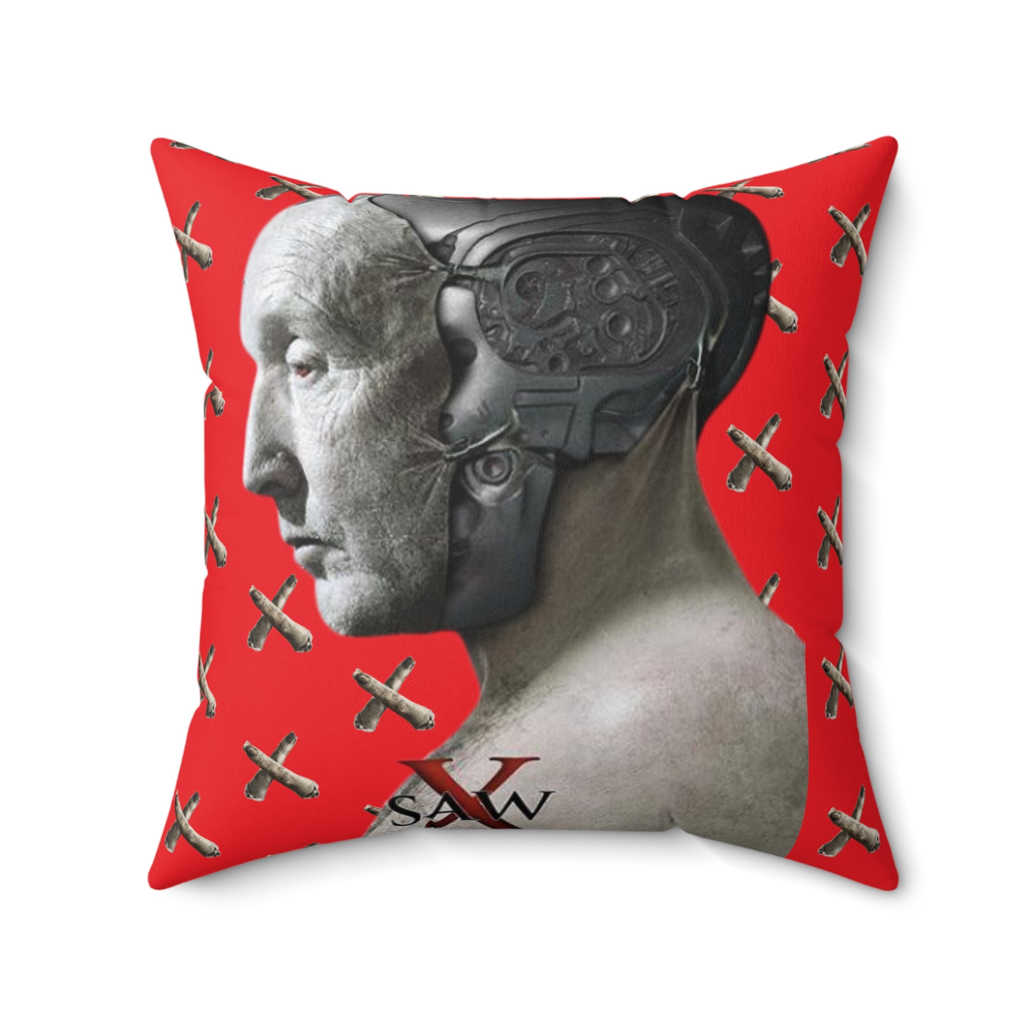 Saw X Movie- Spun Square Pillow - Creations by Chris and Carlos