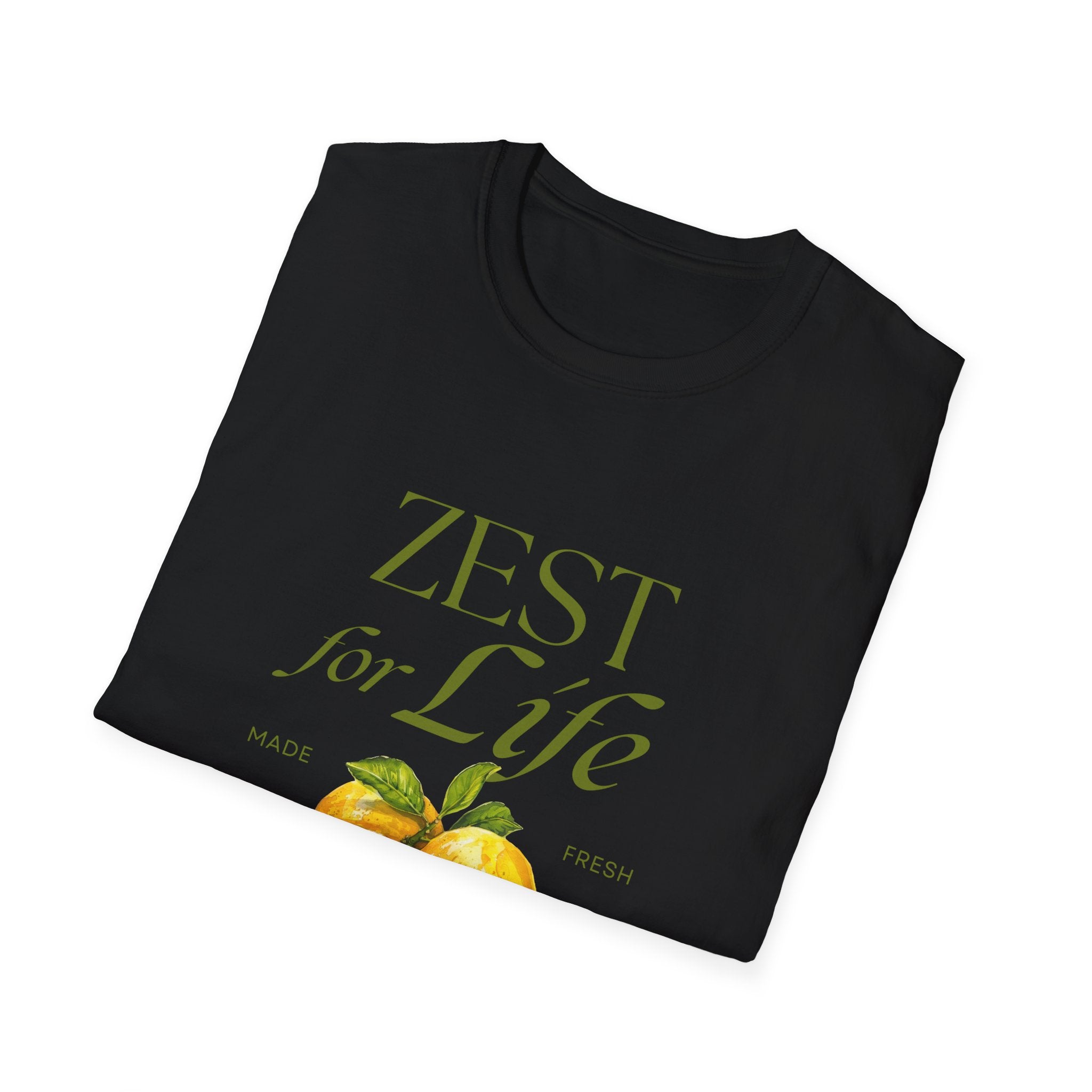 Zest for Life Lemon T-Shirt — Citrus Soul Graphic Tee - Creations by Chris and Carlos