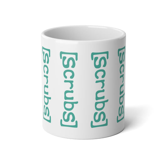 Scrubs Vertical Logo Jumbo Mug — 20oz Medical Coffee Cup for Nurses & Healthcare Workers - Creations by Chris and Carlos
