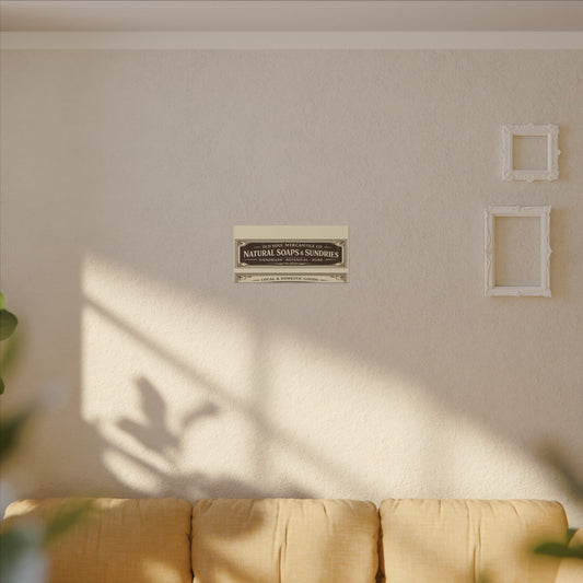 Natural Soaps & Sundries Canvas Wall Art - Creations by Chris and Carlos