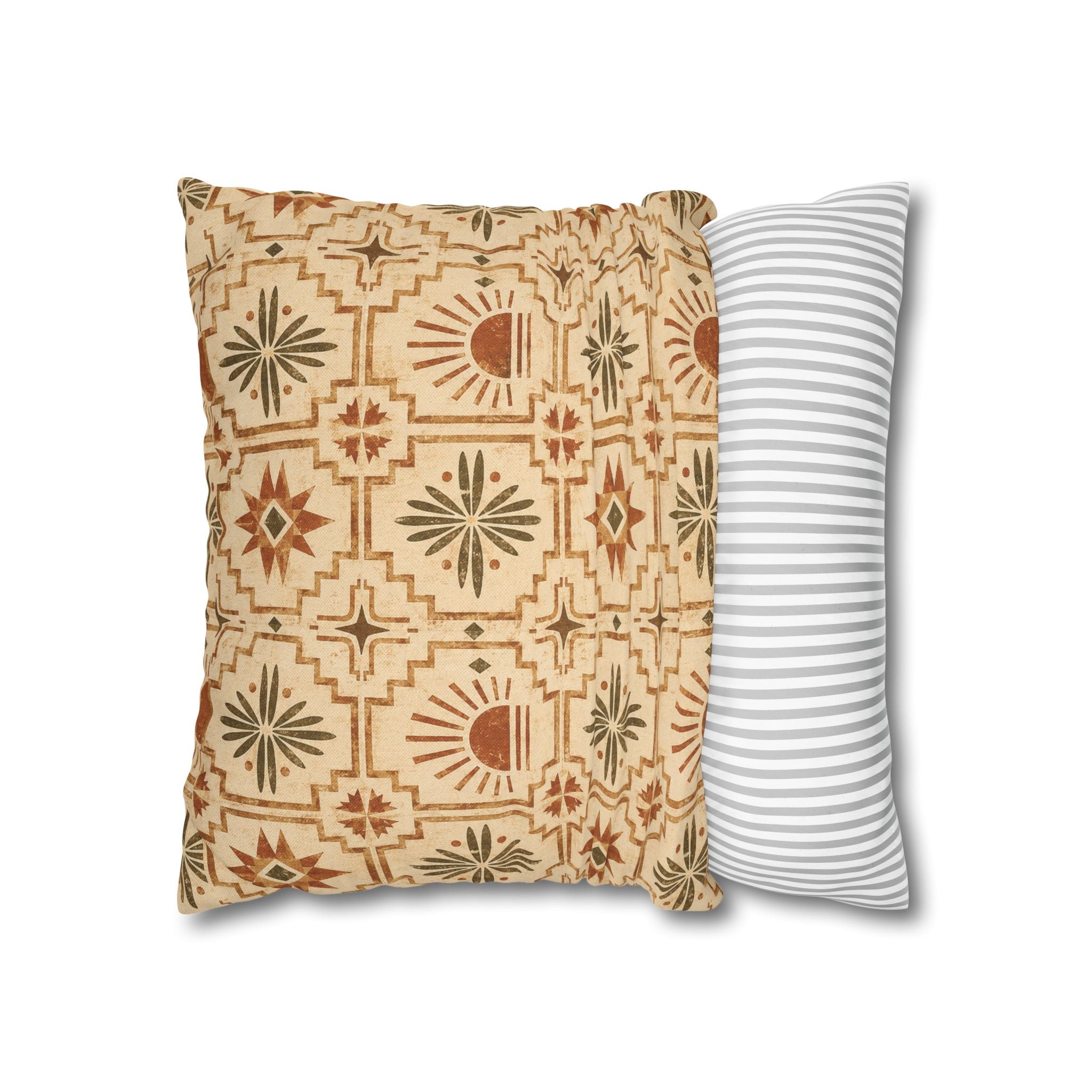 Copy of Southwestern Stripe Accent Pillowcase — Boho Sun & Geometric Throw Pillow Cover - Creations by Chris and Carlos