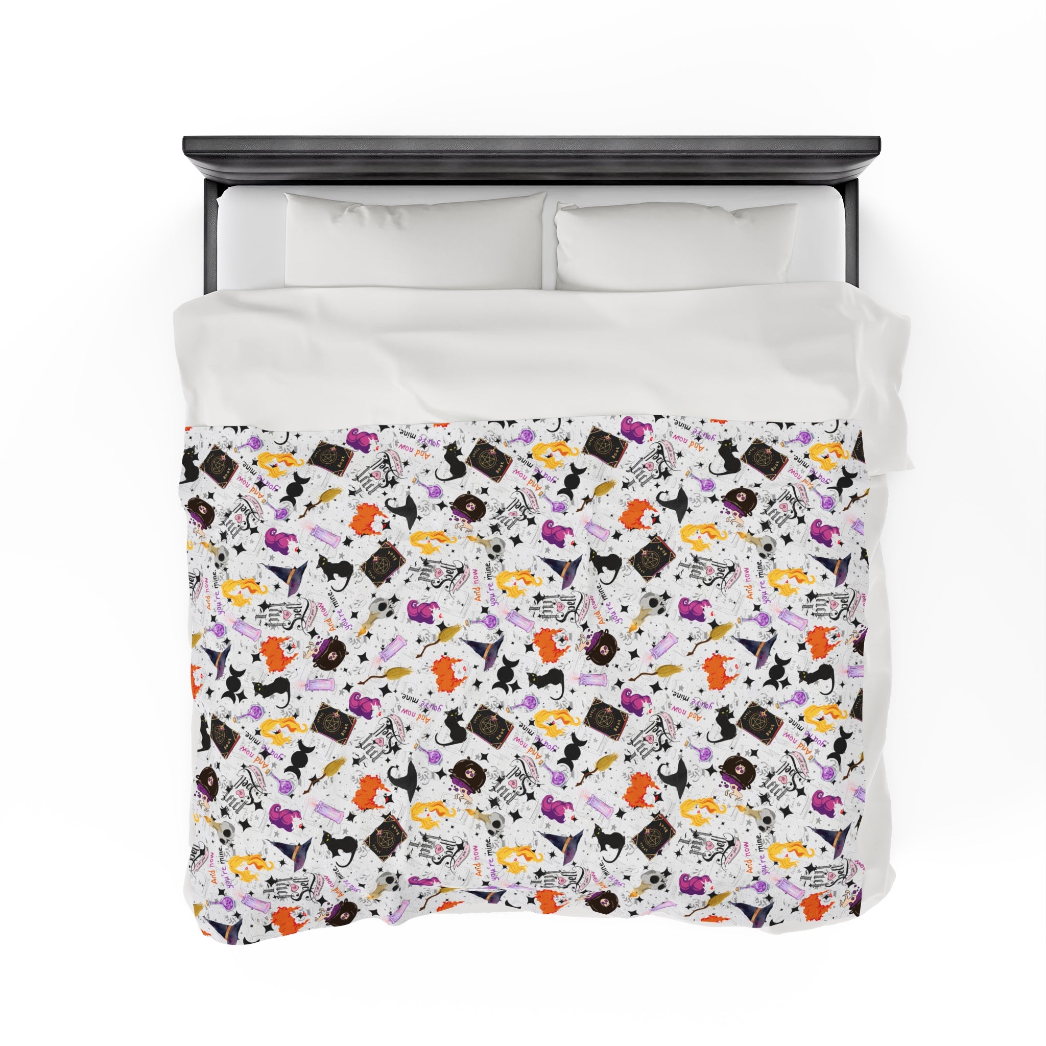 Hocus Pocus- Velveteen Plush CuddleLux Bliss Blanket - Creations by Chris and Carlos