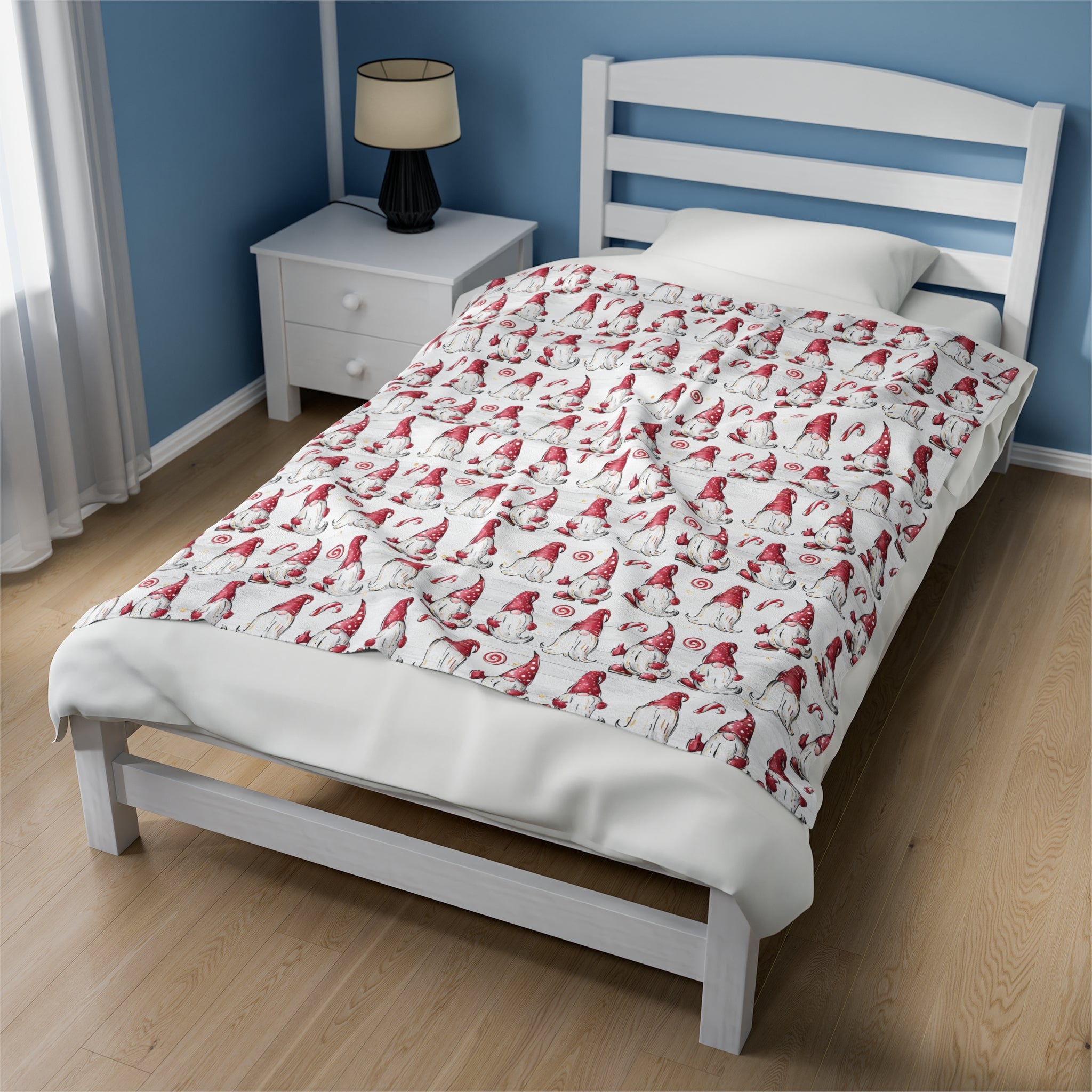 Gnomes- Velveteen Plush CuddleLux Bliss Blanket - Creations by Chris and Carlos
