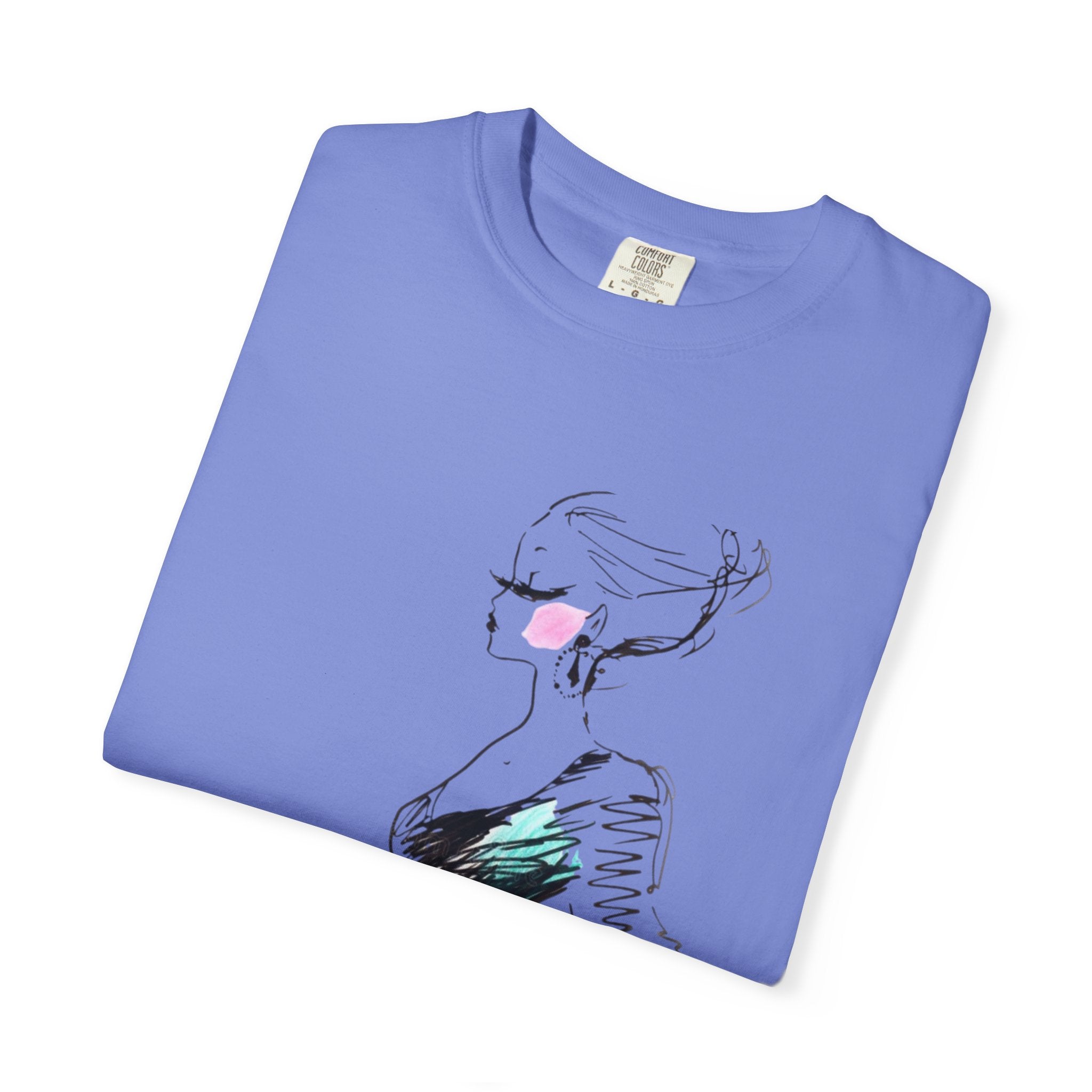 Fashion Sketch T-Shirt – Hand-Drawn Dress Illustration Tee - Creations by Chris and Carlos