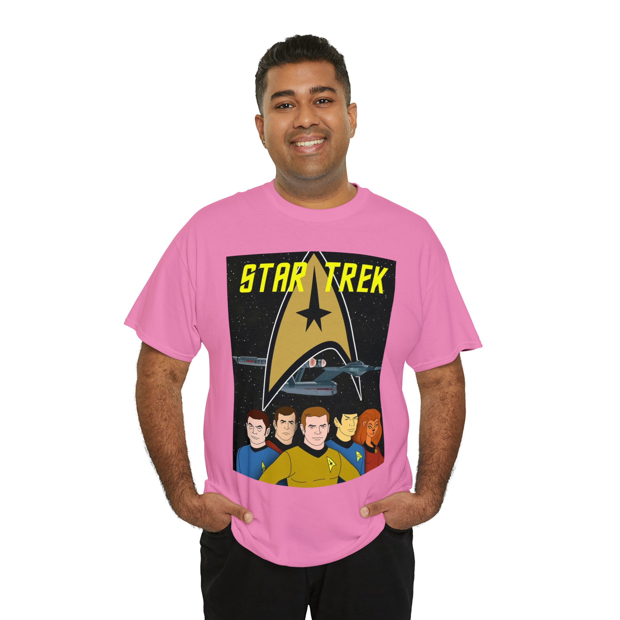 Star Trek Cartoon- Unisex Heavy Cotton T-Shirt - Creations by Chris and Carlos