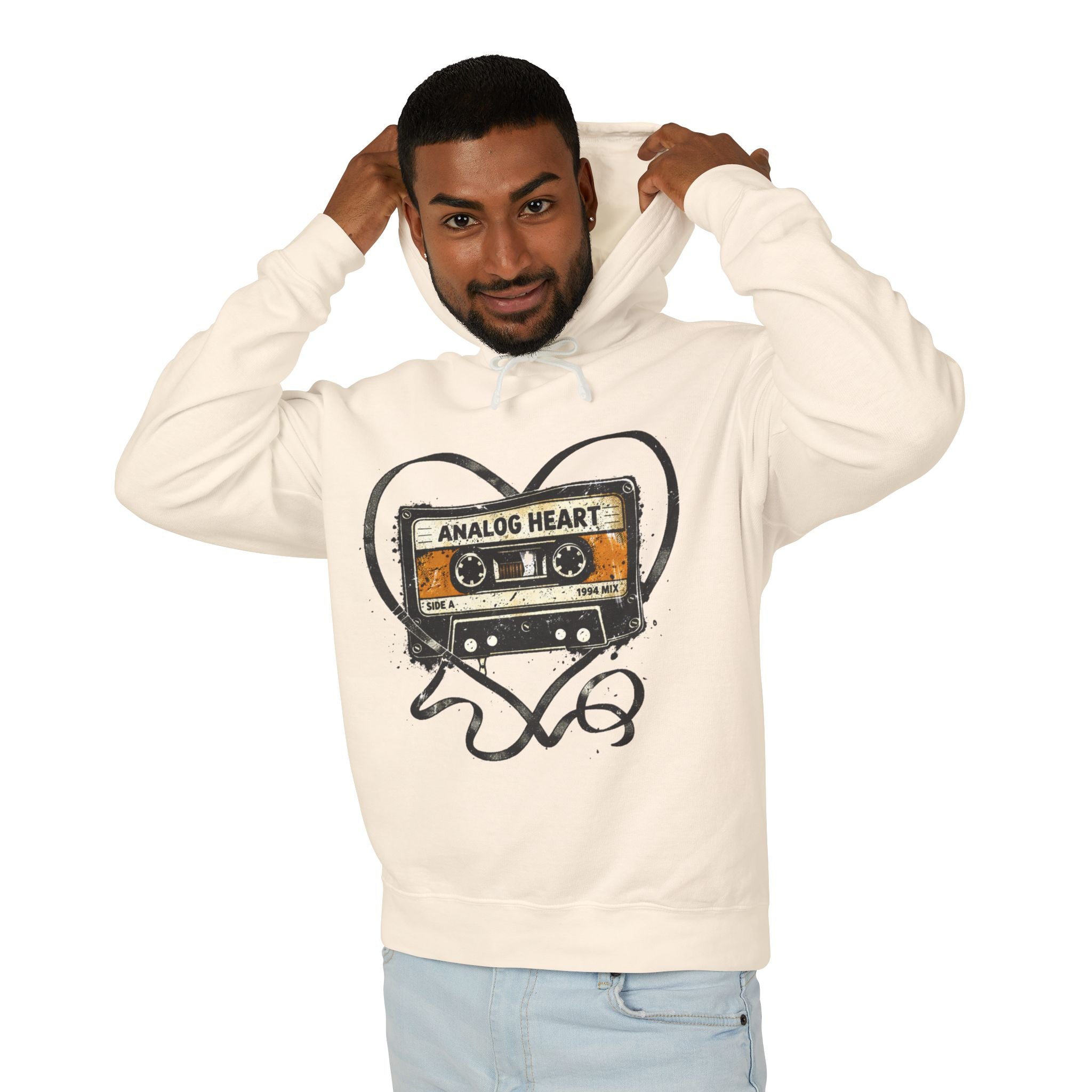 Analog Heart Cassette Hoodie - Creations by Chris and Carlos