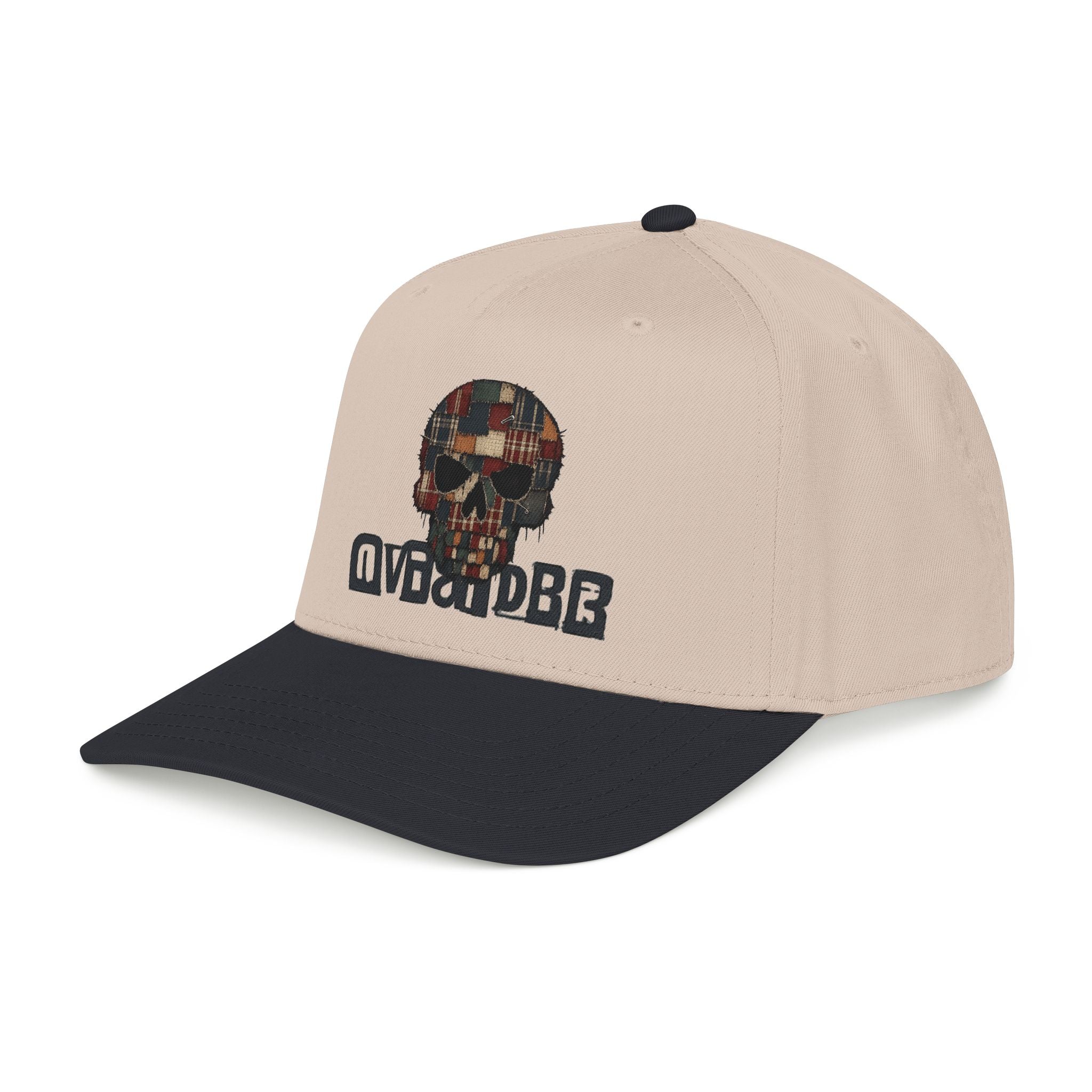 Patchwork Skull Baseball Cap — Vintage Plaid Skull Embroidered Hat - Creations by Chris and Carlos