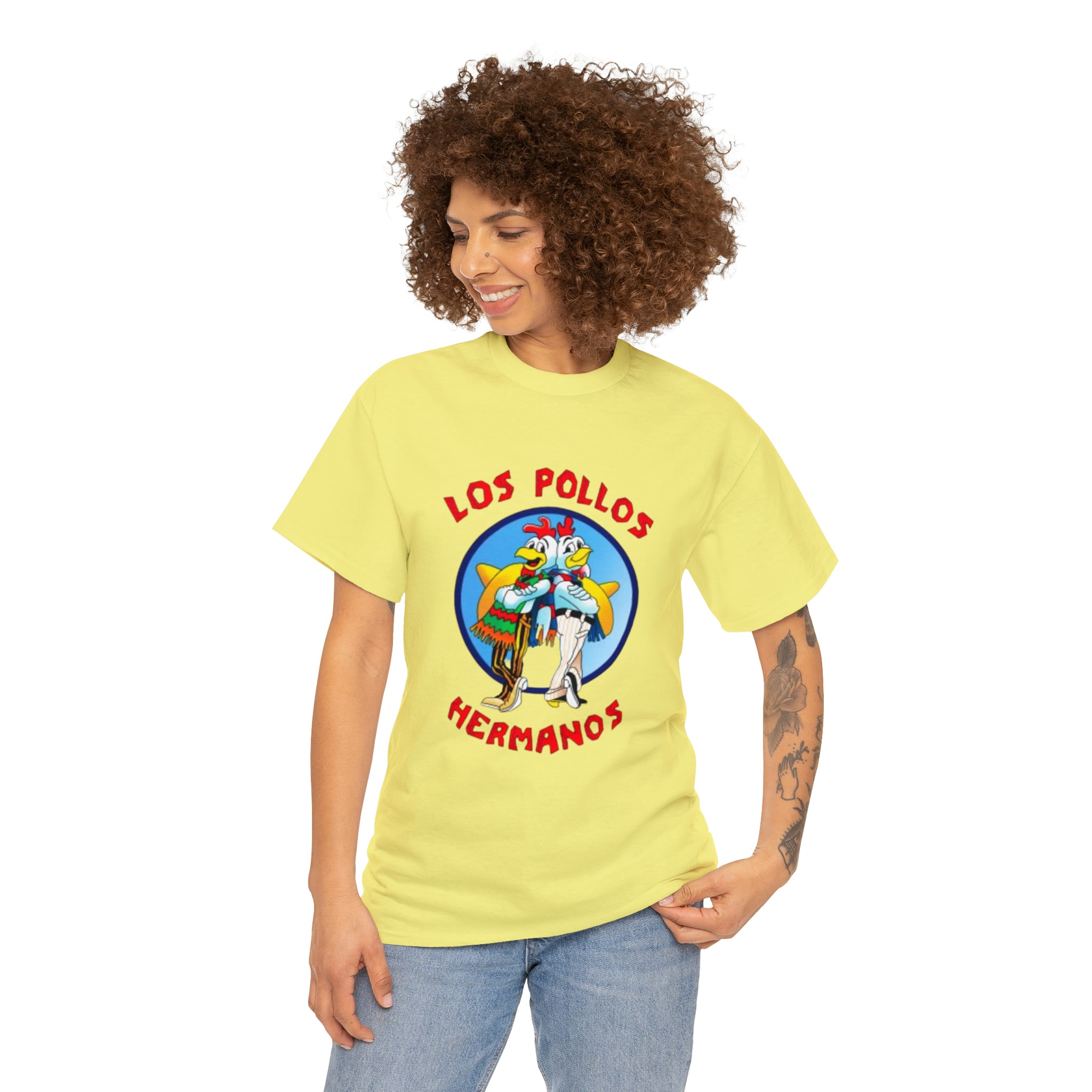 Pollos- Unisex Heavy Cotton T-Shirt - Creations by Chris and Carlos