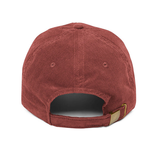 Vintage Corduroy Cap — Embroidered "TOXIC" Drip Graphic - Creations by Chris and Carlos