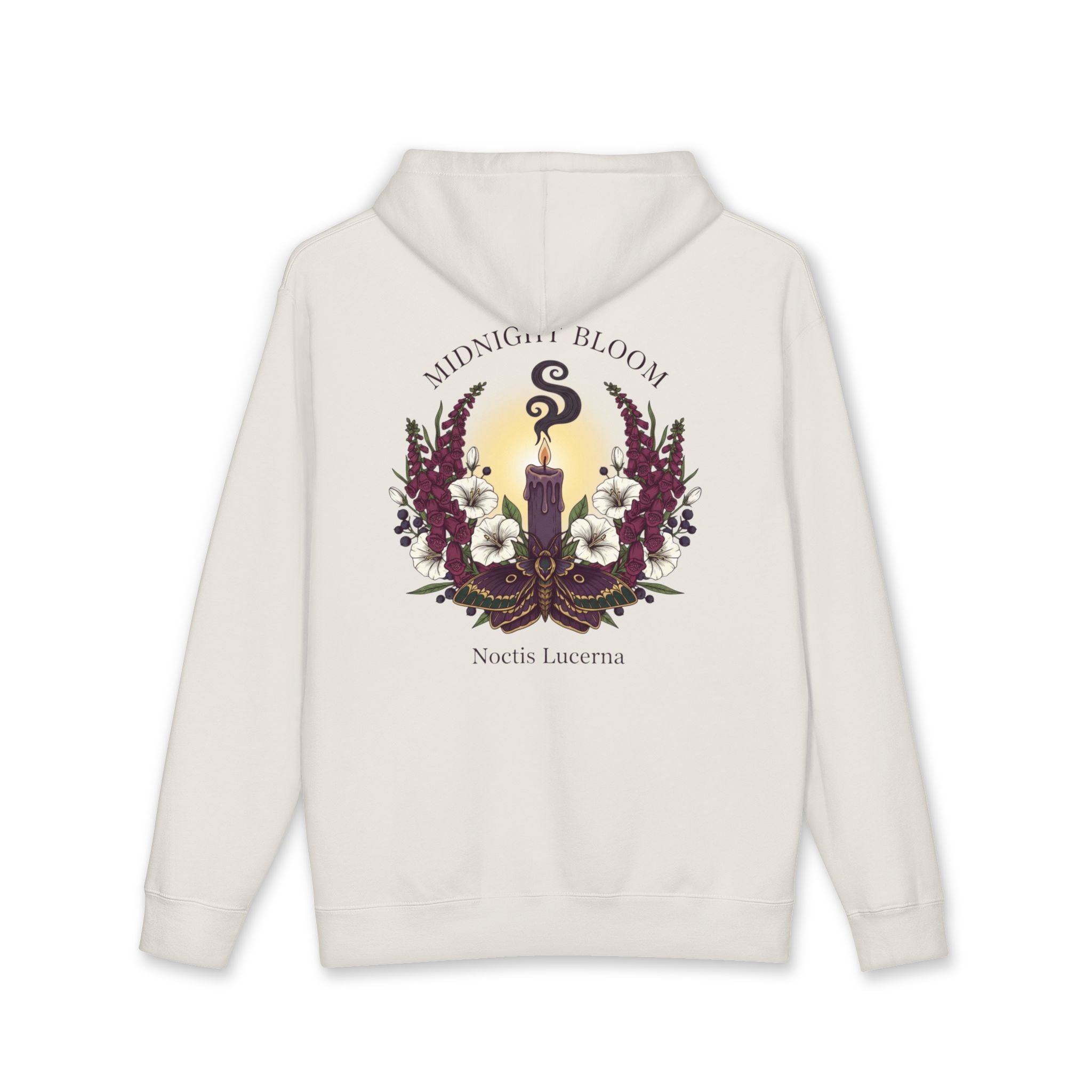 Midnight Bloom Hoodie — Gothic Floral Candle Sweatshirt - Creations by Chris and Carlos