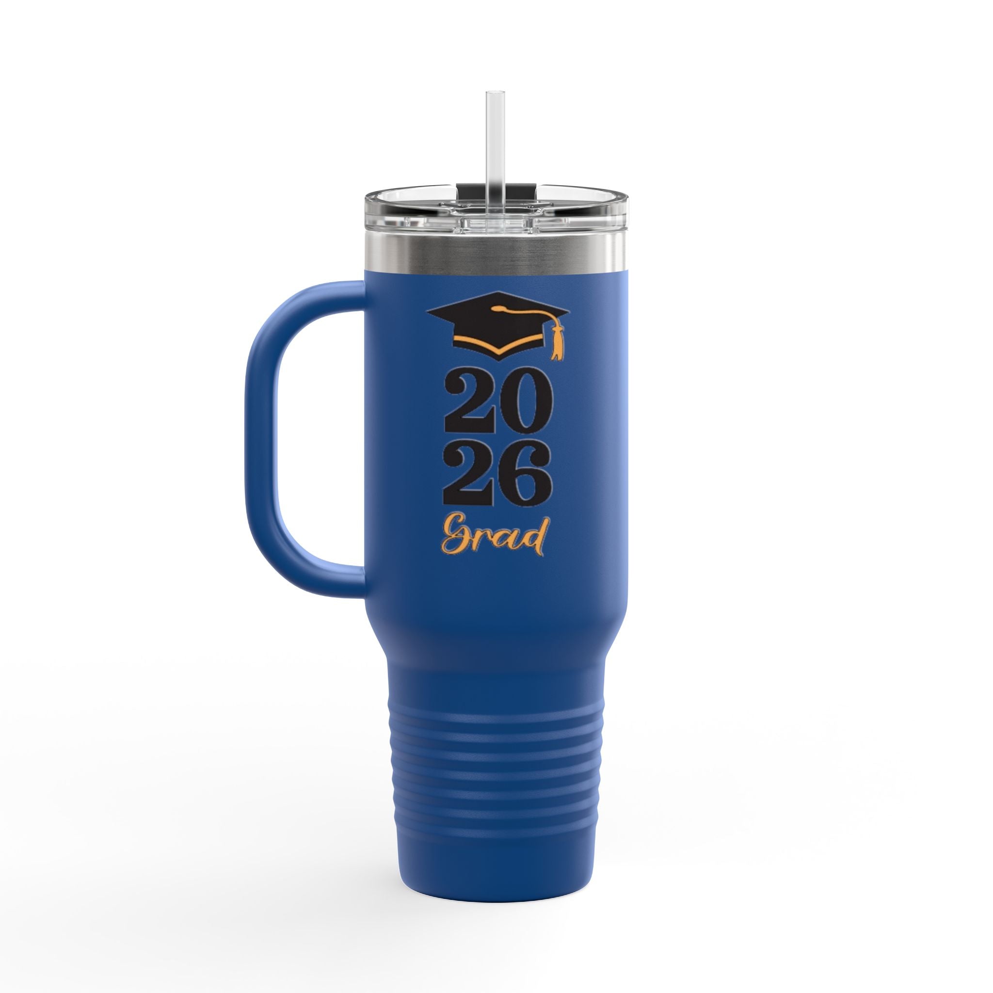2026 Grad Insulated Travel Mug – 40oz Stainless Tumbler with Lid & Straw - Creations by Chris and Carlos