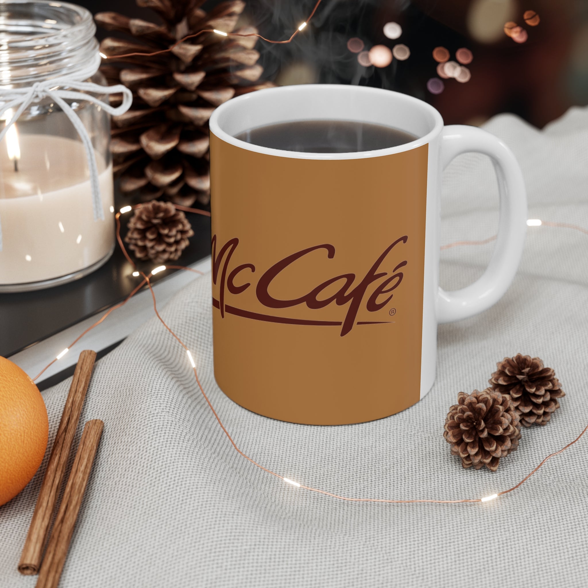 MC Cafe- White Ceramic Mug - Creations by Chris and Carlos