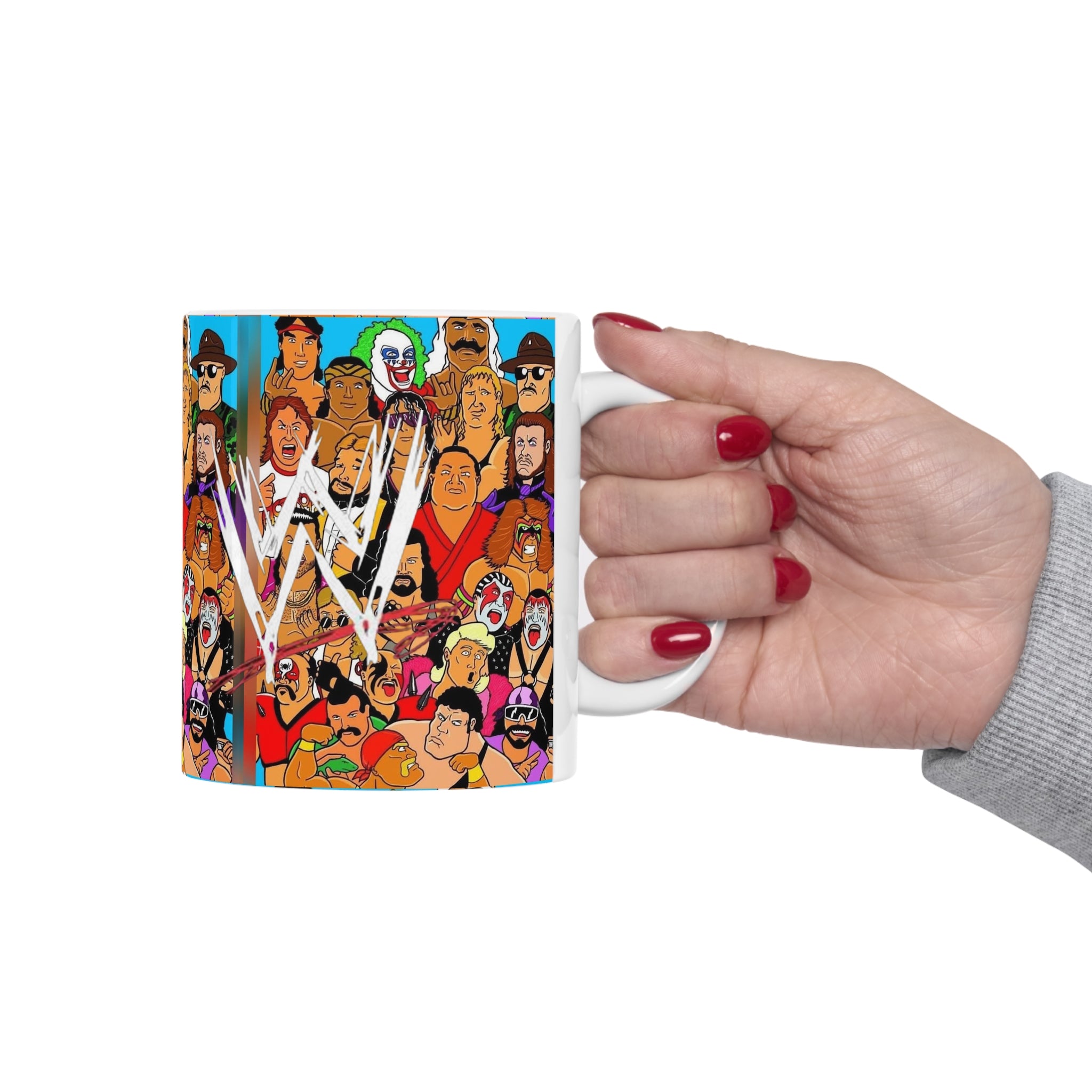WWE Champions-  White Ceramic Mug - Creations by Chris and Carlos