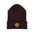 Embroidered Gold Coin Cuffed Beanie — Classic Knit Winter Hat - Creations by Chris and Carlos