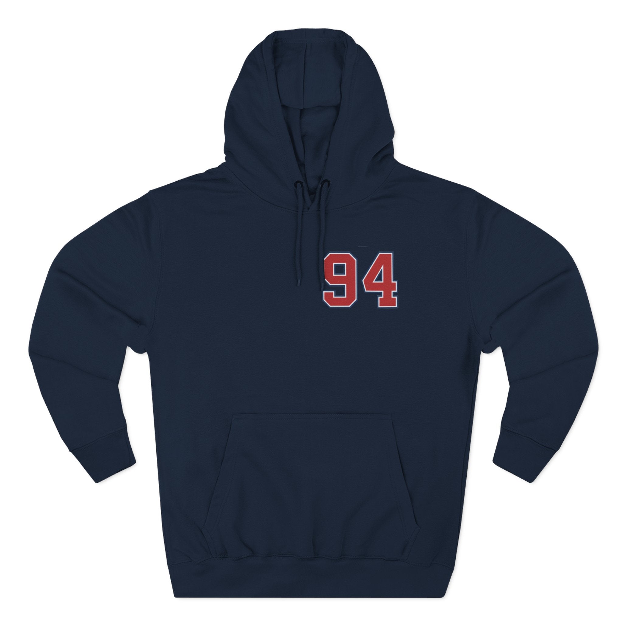 94 BNY Bunny Football Hoodie — Funny Easter Sports Pullover - Creations by Chris and Carlos
