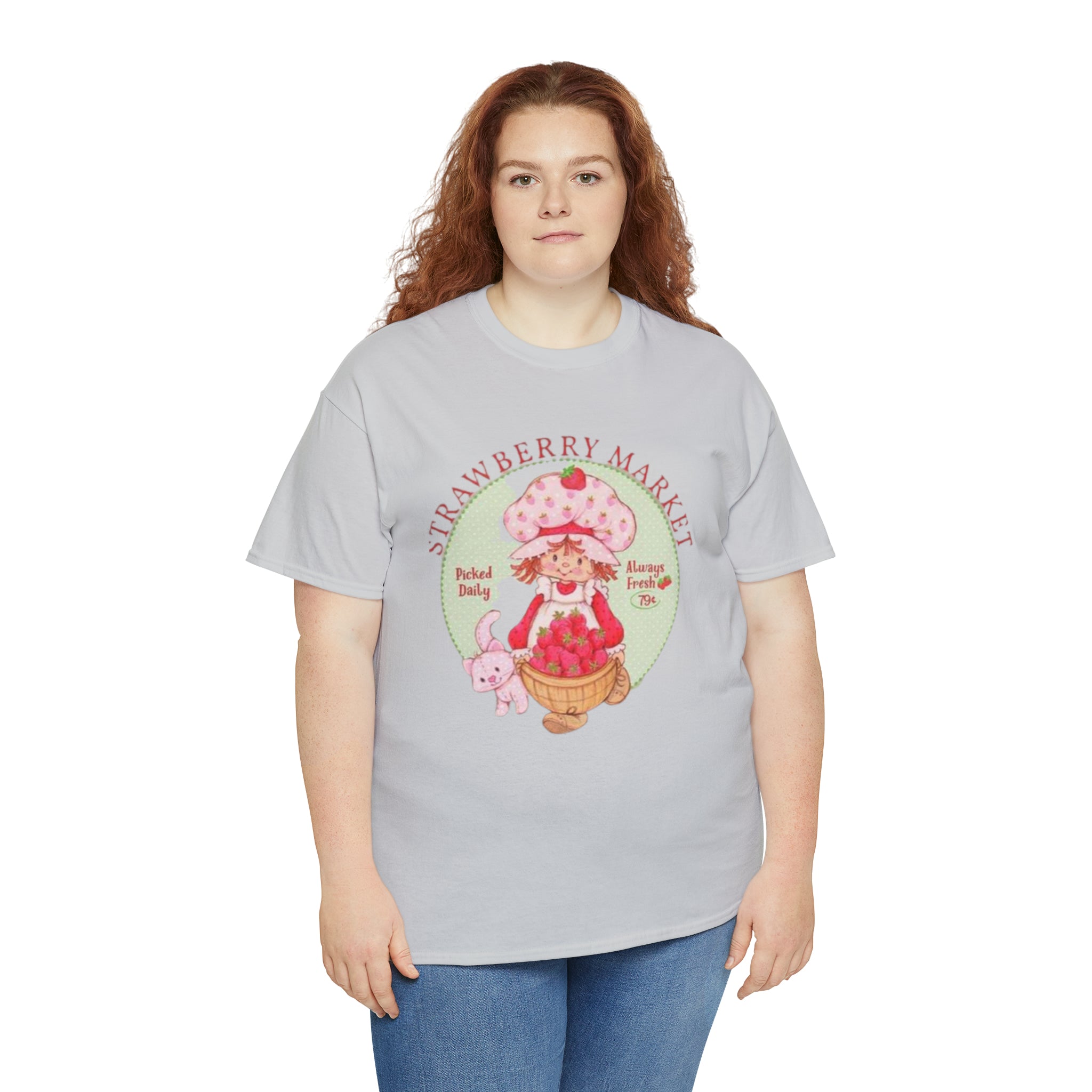 Strawberry Shortcake-  Unisex Heavy Cotton T-Shirt - Creations by Chris and Carlos
