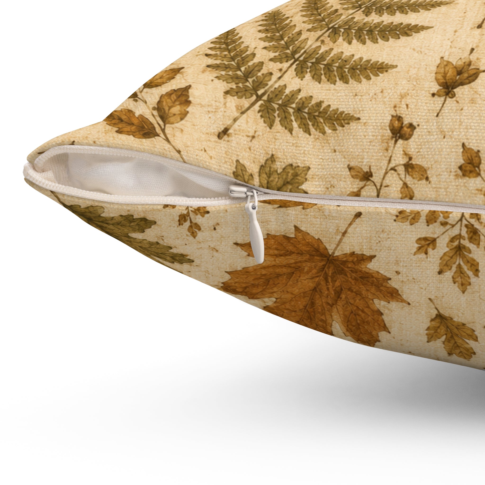 Old Soul Harvest™ Pressed Autumn Leaves Throw Pillow - Throw Pillow from Old Soul Harvest Campfire Circle