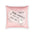 Pink Ghost Social Club Velvet Pillow — Cute Kawaii Ghost Ticket Decorative Throw Cushion