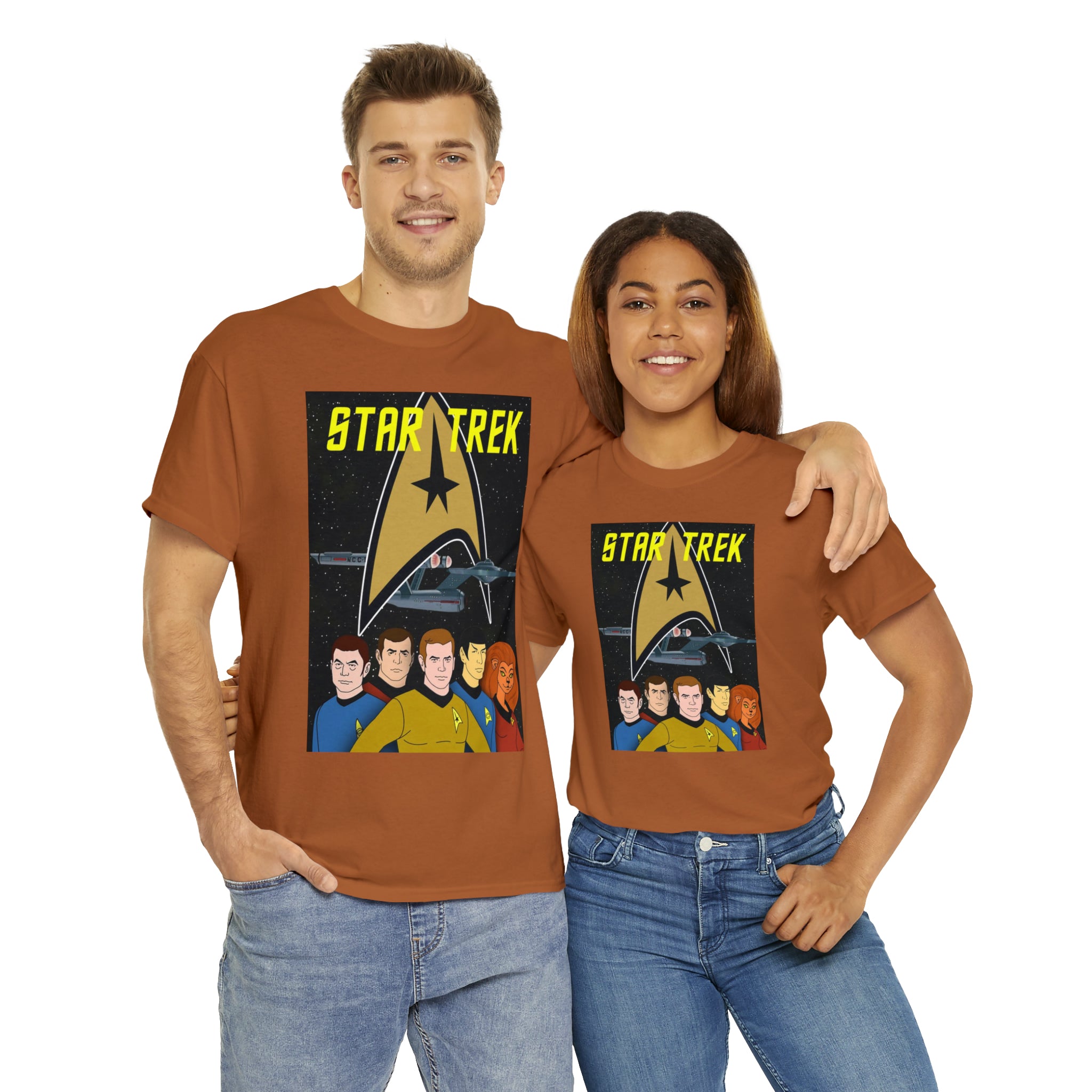 Star Trek Cartoon- Unisex Heavy Cotton T-Shirt - Creations by Chris and Carlos